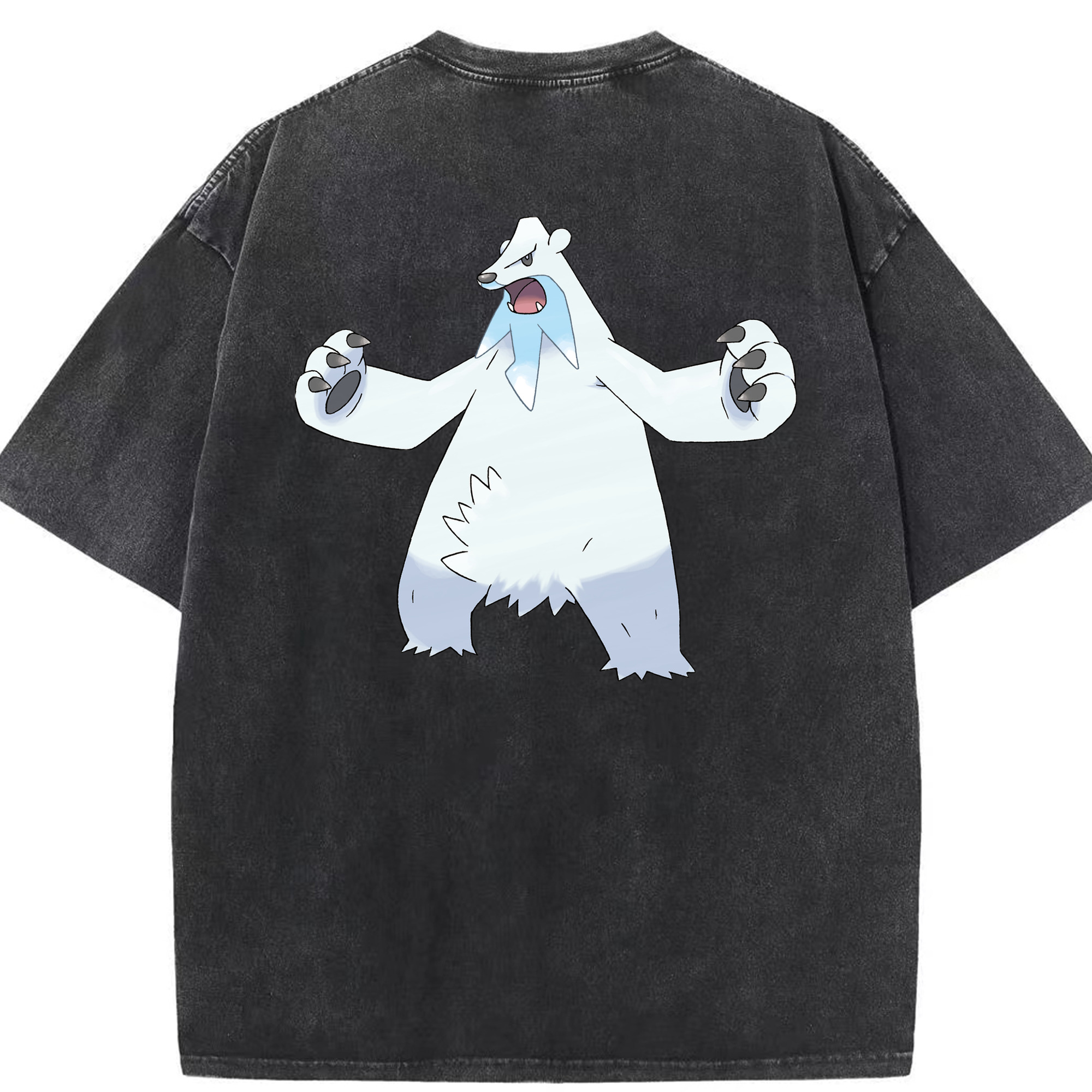 （画像用） ポケットモンスター Pokémon 綿100% ヴィンテージ風 半袖Tシャツ（背面プリント）