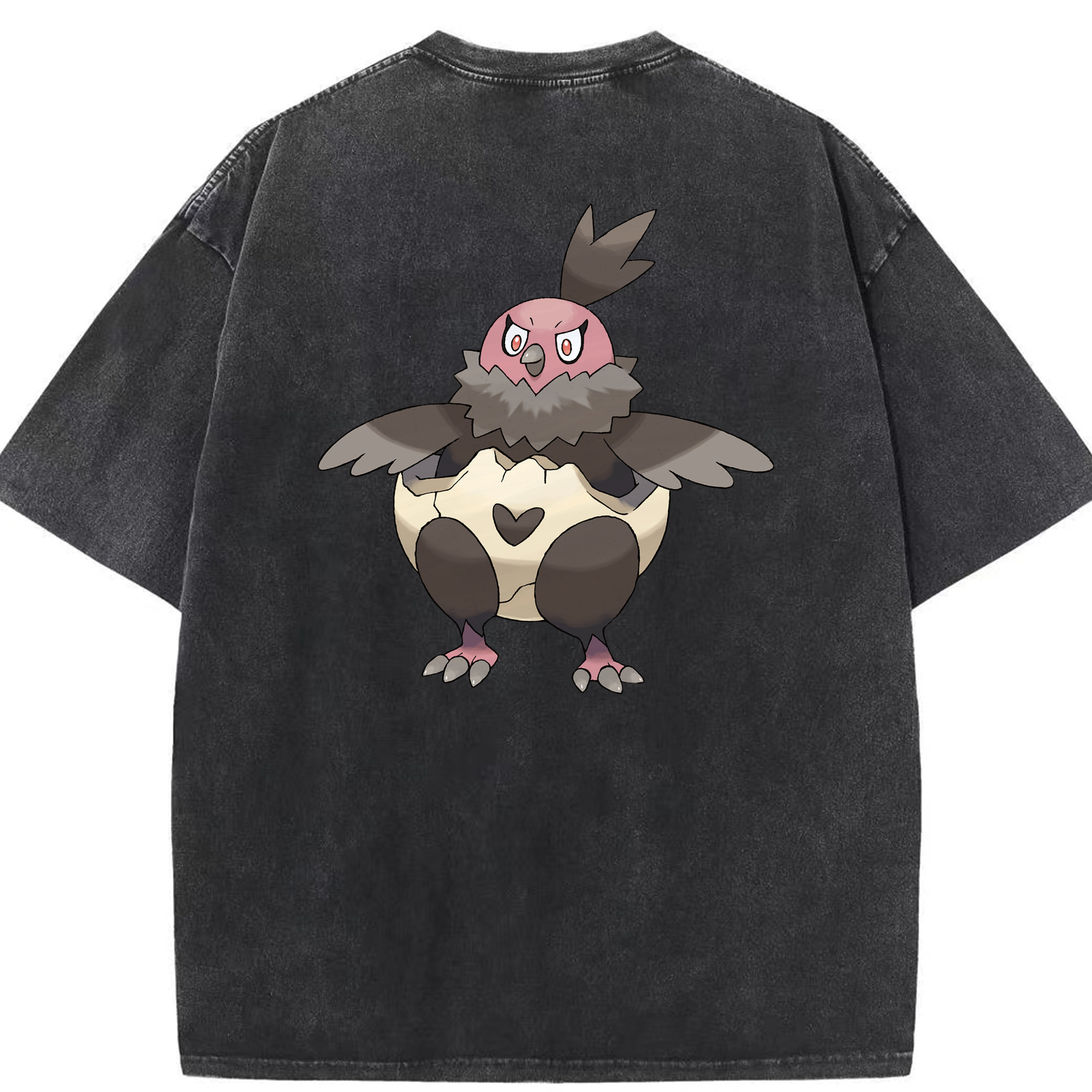 （画像用） ポケットモンスター Pokémon 綿100% ヴィンテージ風 半袖Tシャツ（背面プリント）