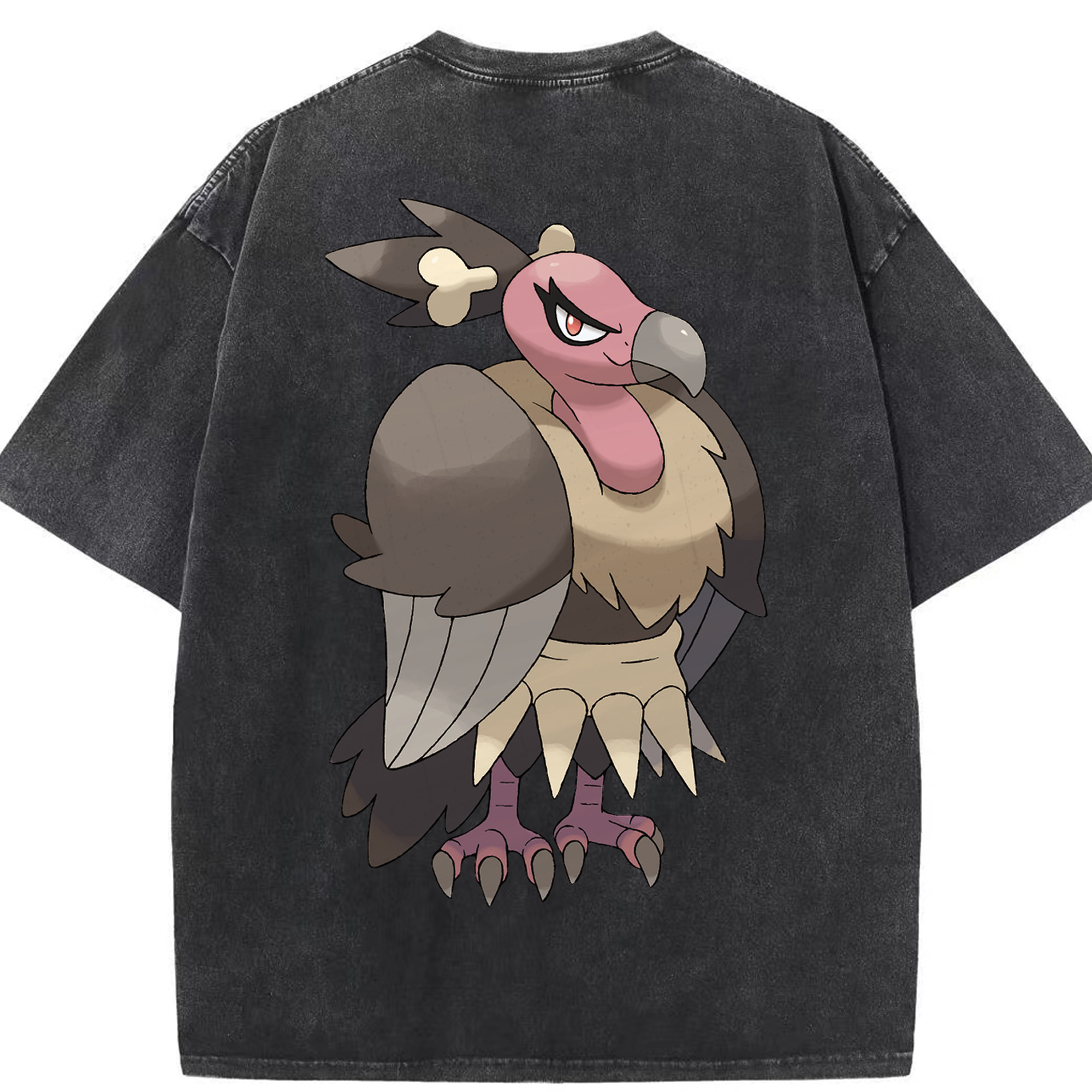 （画像用） ポケットモンスター Pokémon 綿100% ヴィンテージ風 半袖Tシャツ（背面プリント）