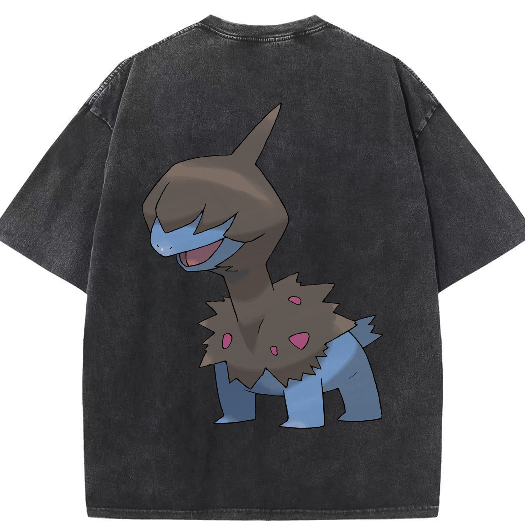 （画像用） ポケットモンスター Pokémon 綿100% ヴィンテージ風 半袖Tシャツ（背面プリント）