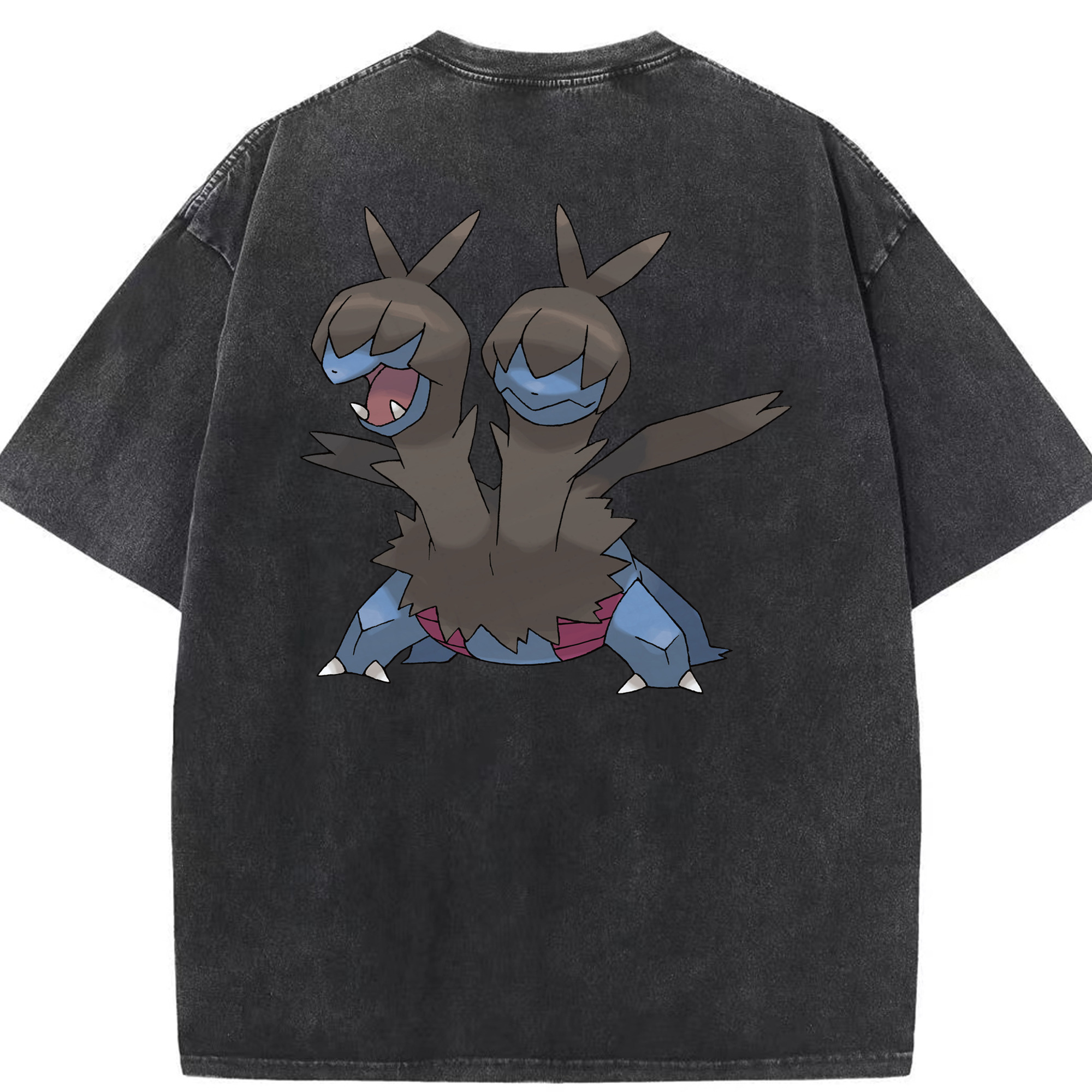 （画像用） ポケットモンスター Pokémon 綿100% ヴィンテージ風 半袖Tシャツ（背面プリント）