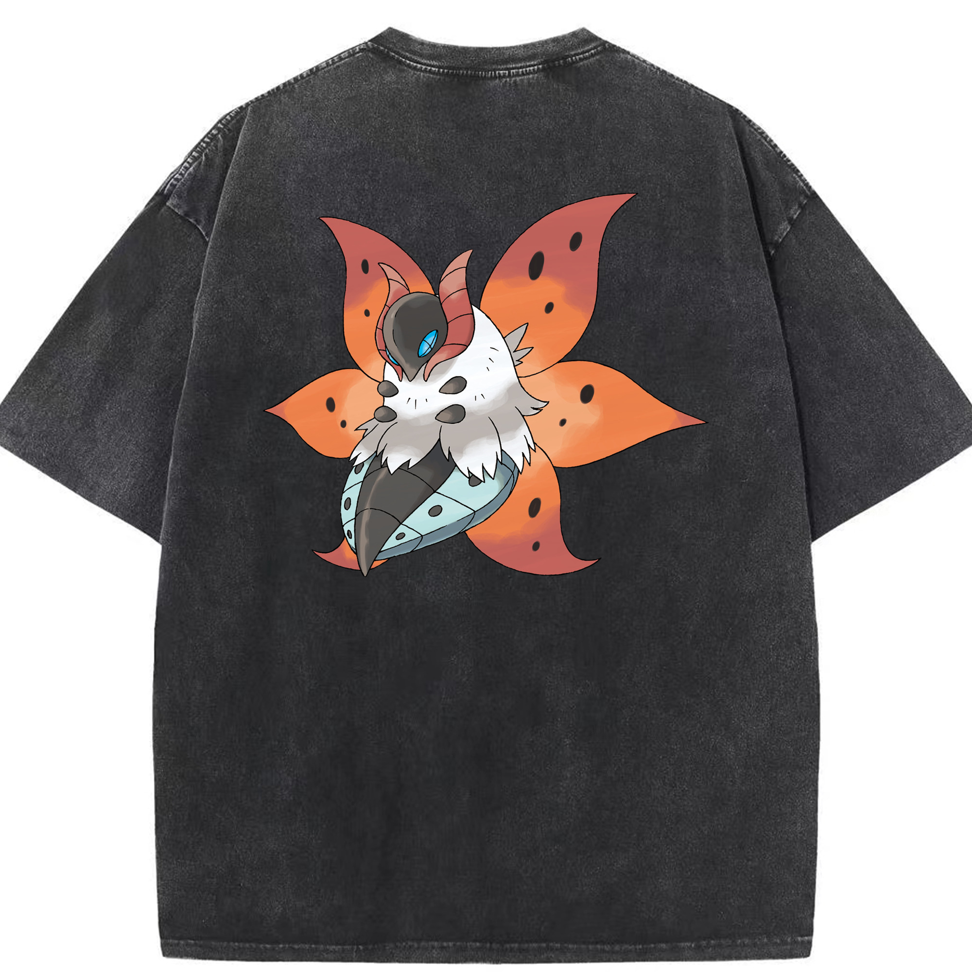 （画像用） ポケットモンスター Pokémon 綿100% ヴィンテージ風 半袖Tシャツ（背面プリント）