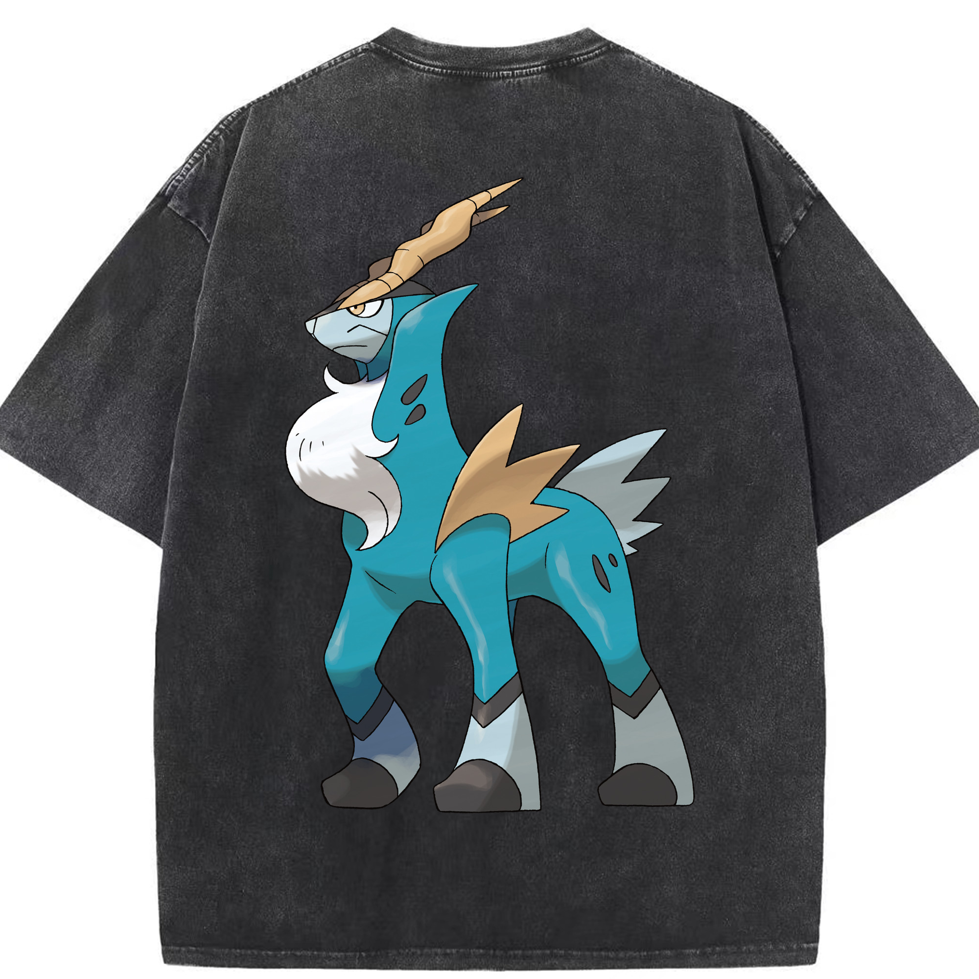 （画像用） ポケットモンスター Pokémon 綿100% ヴィンテージ風 半袖Tシャツ（背面プリント）