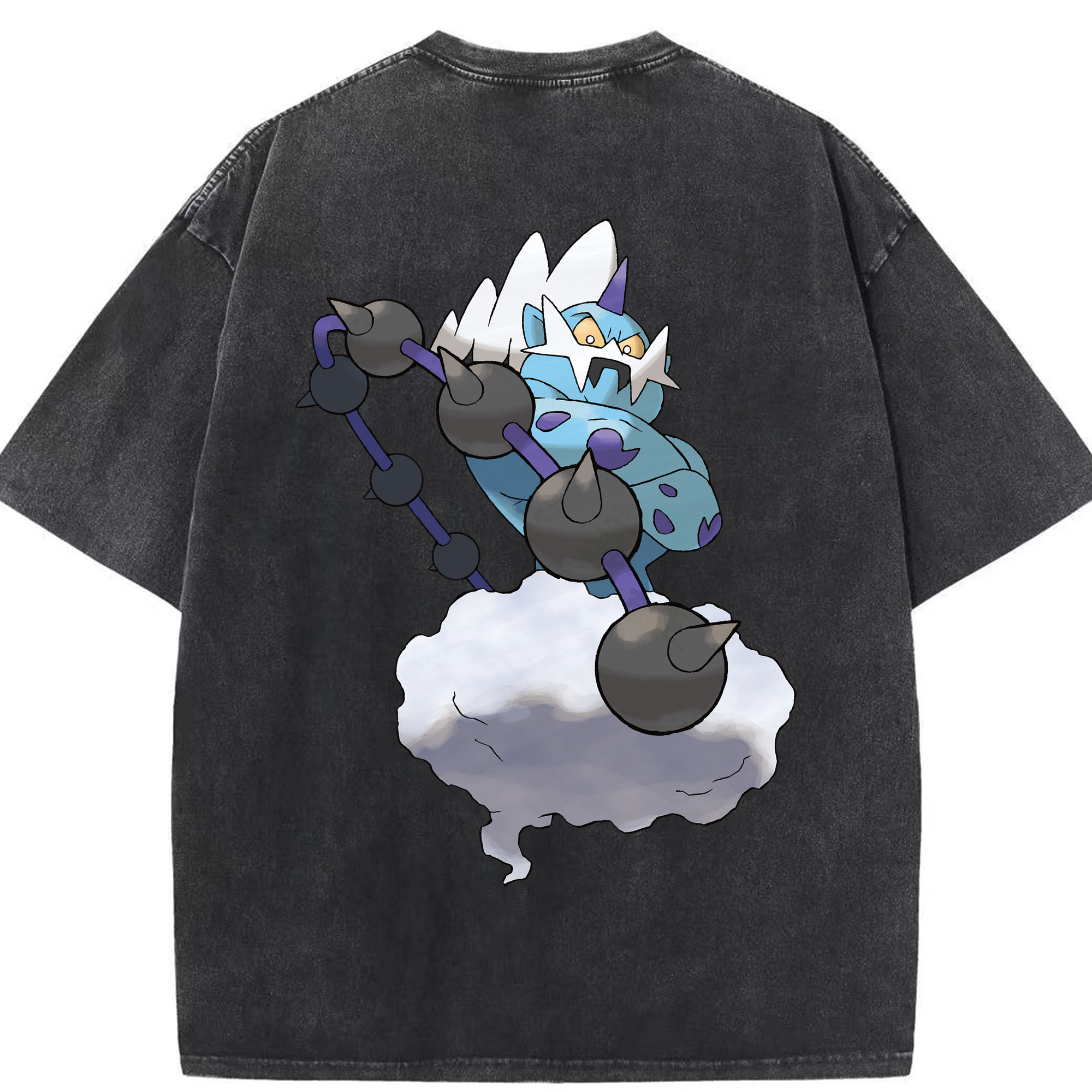 （画像用） ポケットモンスター Pokémon 綿100% ヴィンテージ風 半袖Tシャツ（背面プリント）