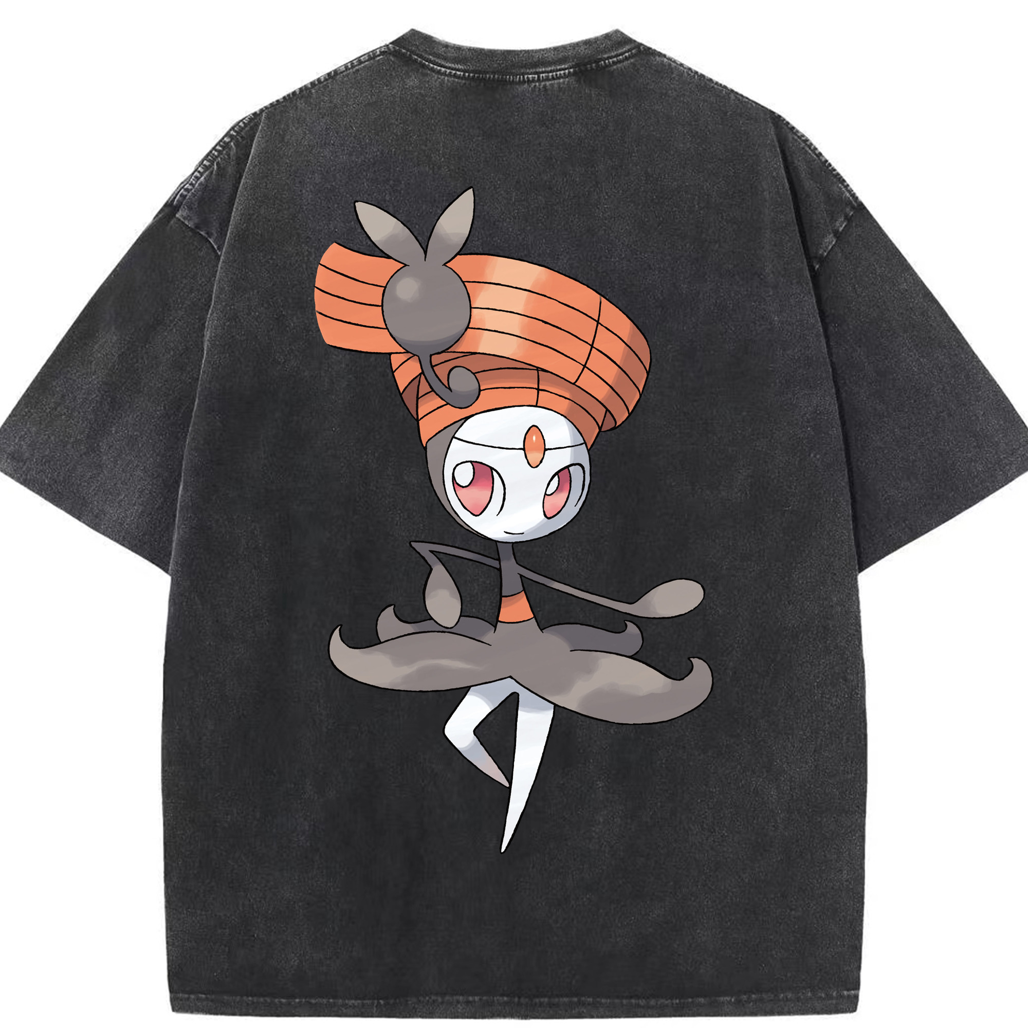 （画像用） ポケットモンスター Pokémon 綿100% ヴィンテージ風 半袖Tシャツ（背面プリント）