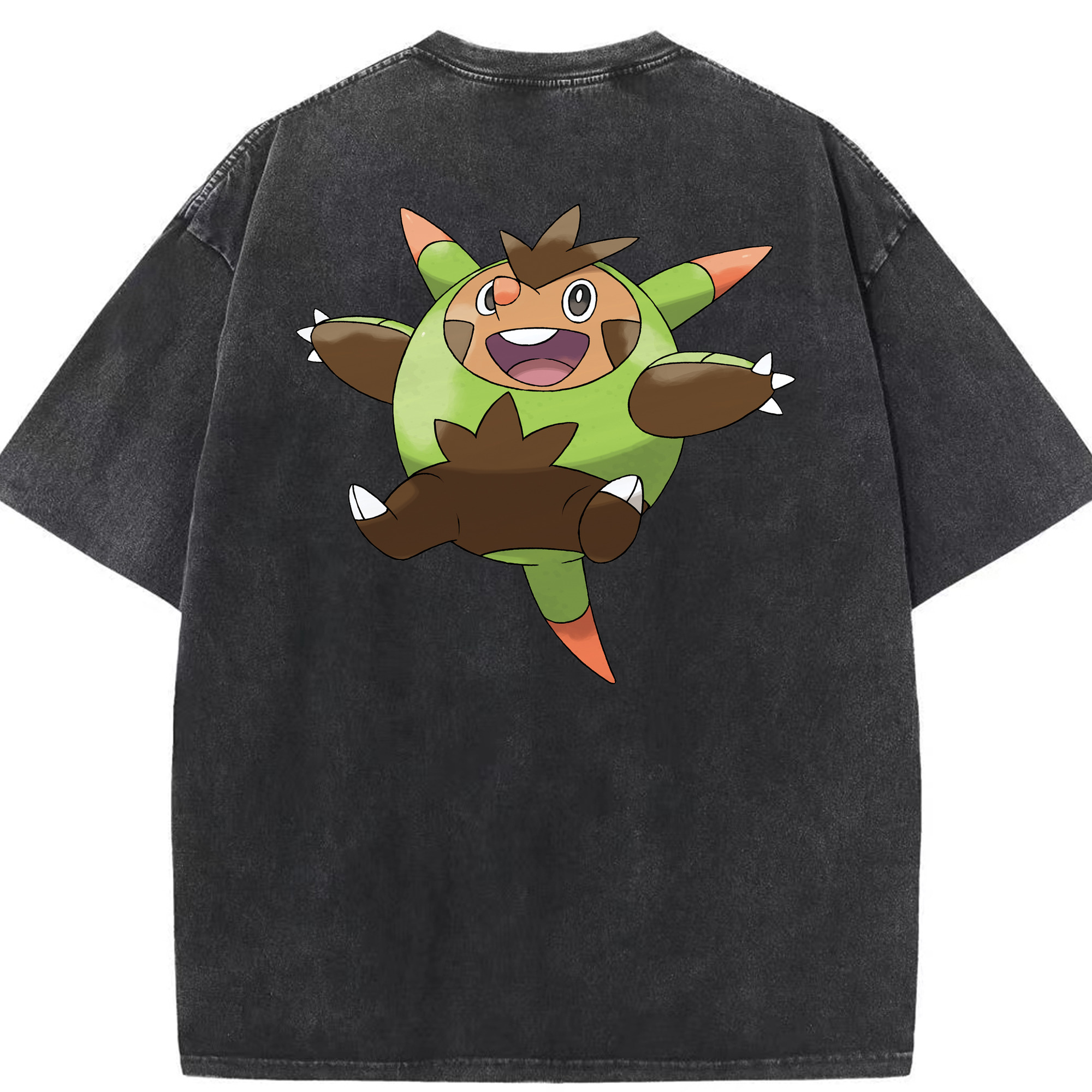 （画像用） ポケットモンスター Pokémon 綿100% ヴィンテージ風 半袖Tシャツ（背面プリント）