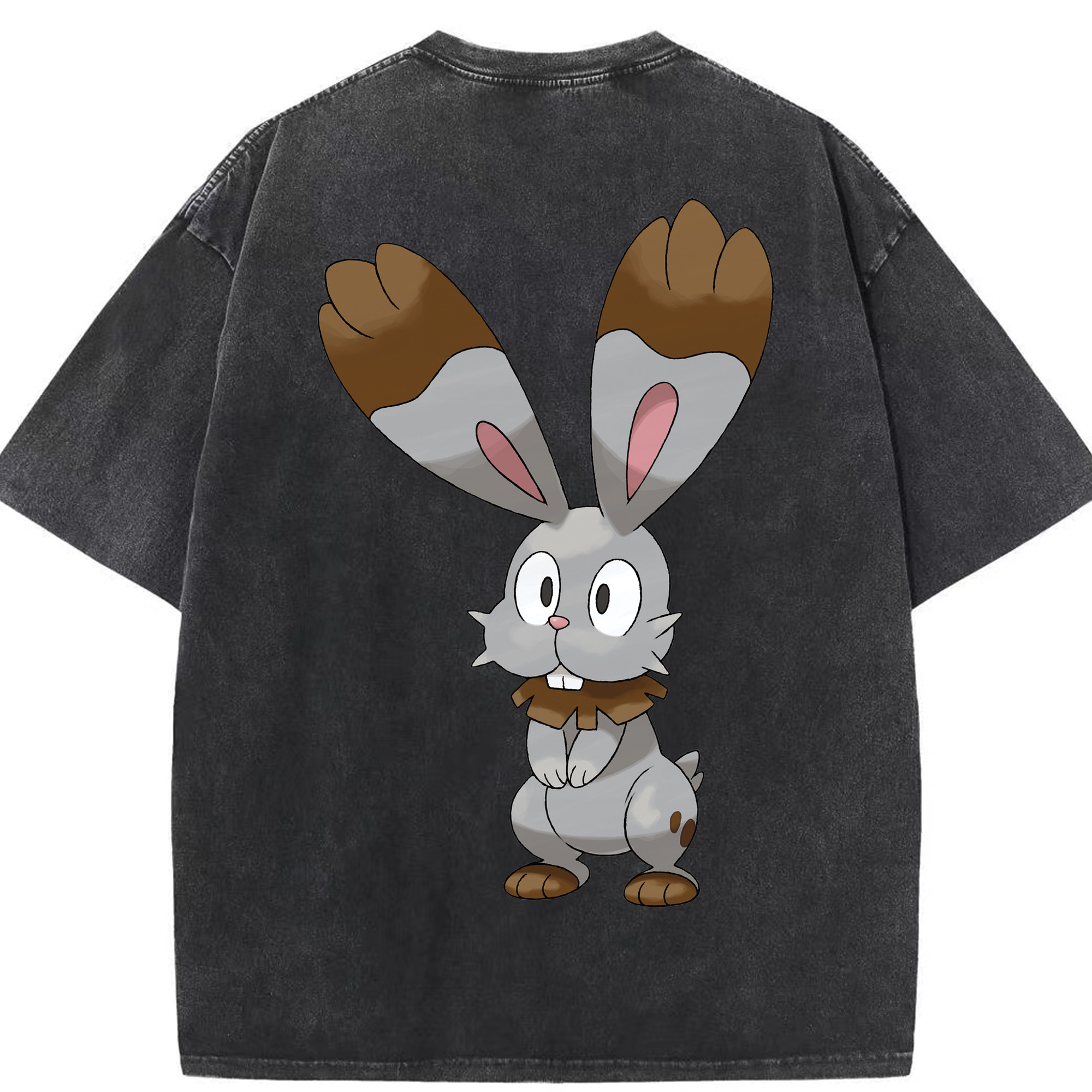 （画像用） ポケットモンスター Pokémon 綿100% ヴィンテージ風 半袖Tシャツ（背面プリント）