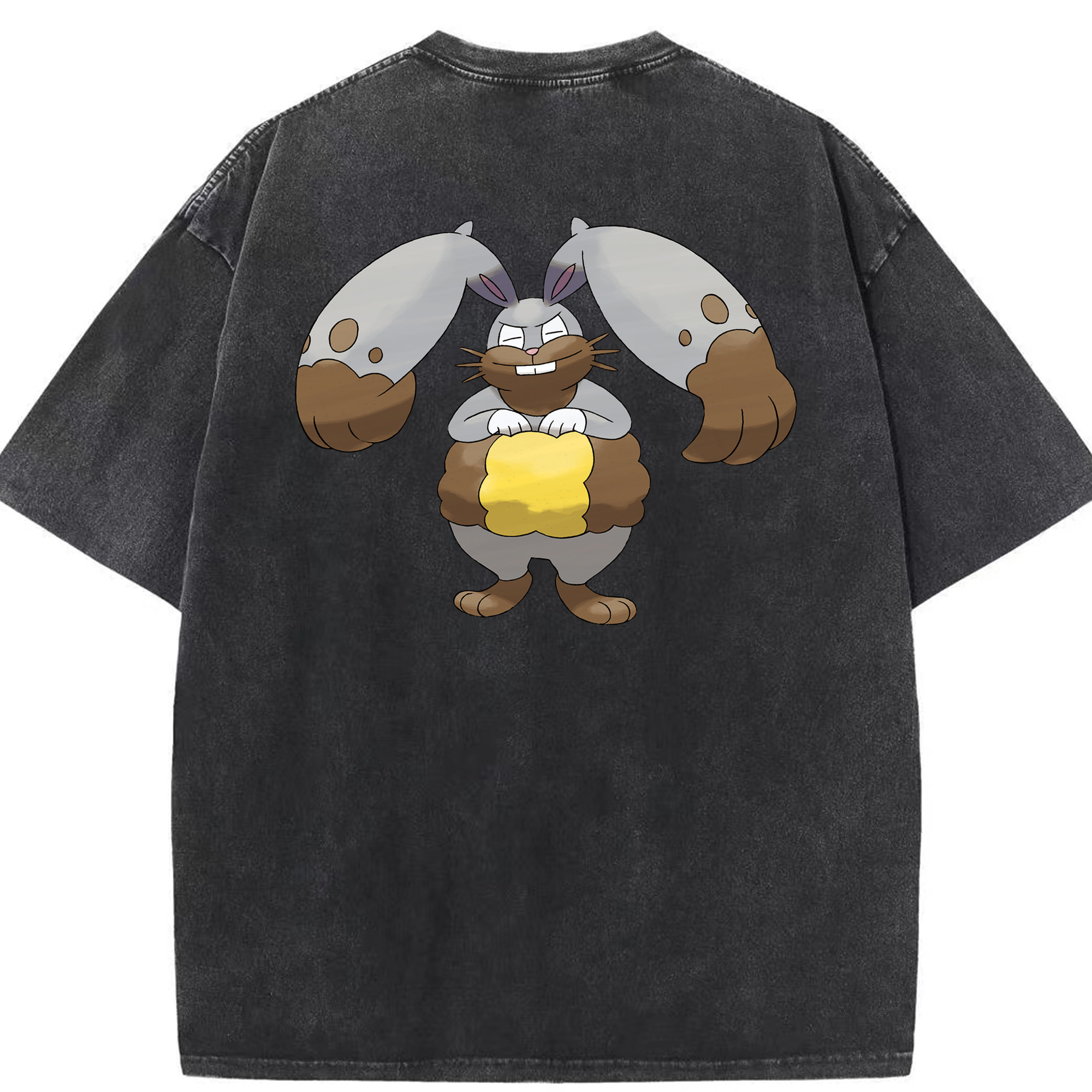 （画像用） ポケットモンスター Pokémon 綿100% ヴィンテージ風 半袖Tシャツ（背面プリント）