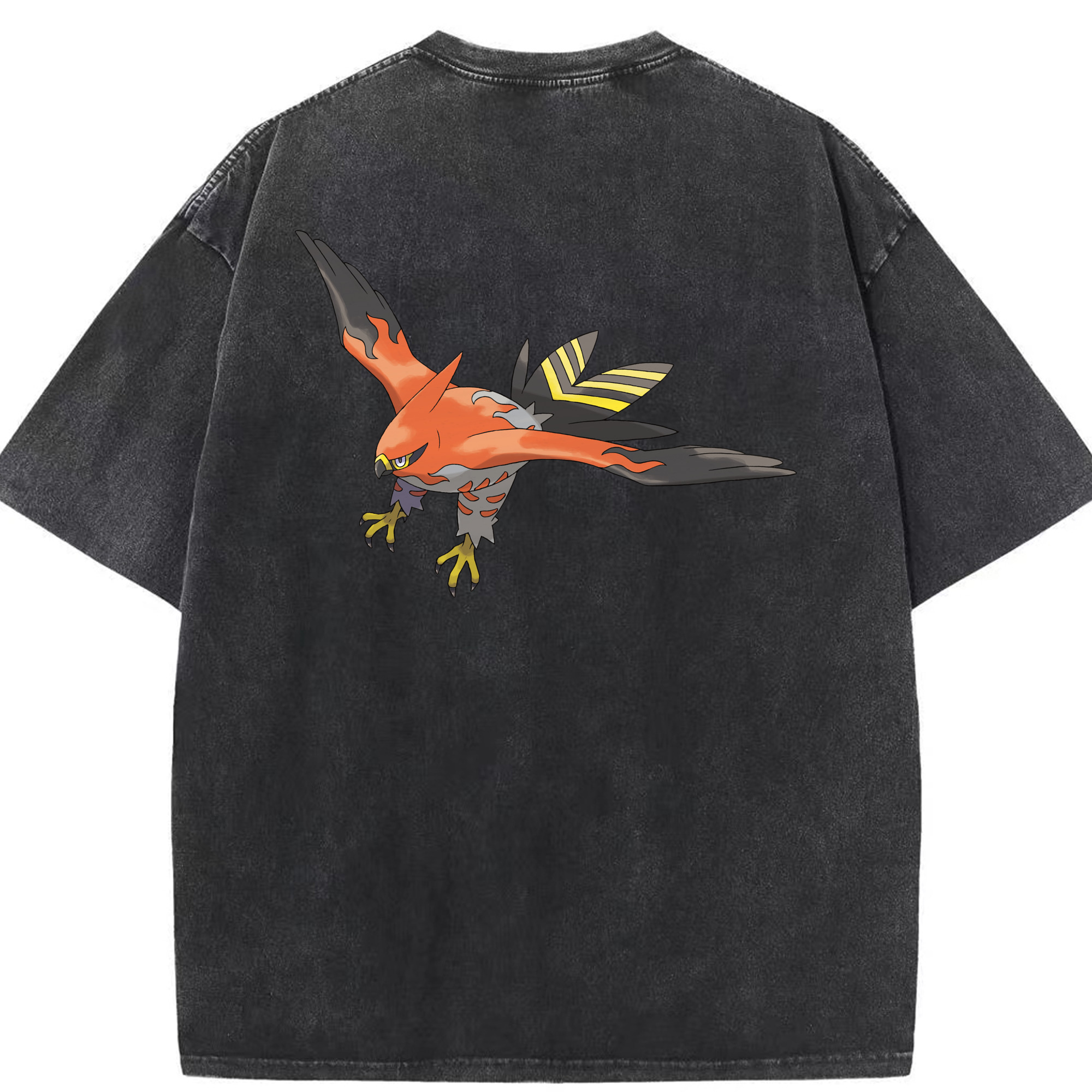 （画像用） ポケットモンスター Pokémon 綿100% ヴィンテージ風 半袖Tシャツ（背面プリント）