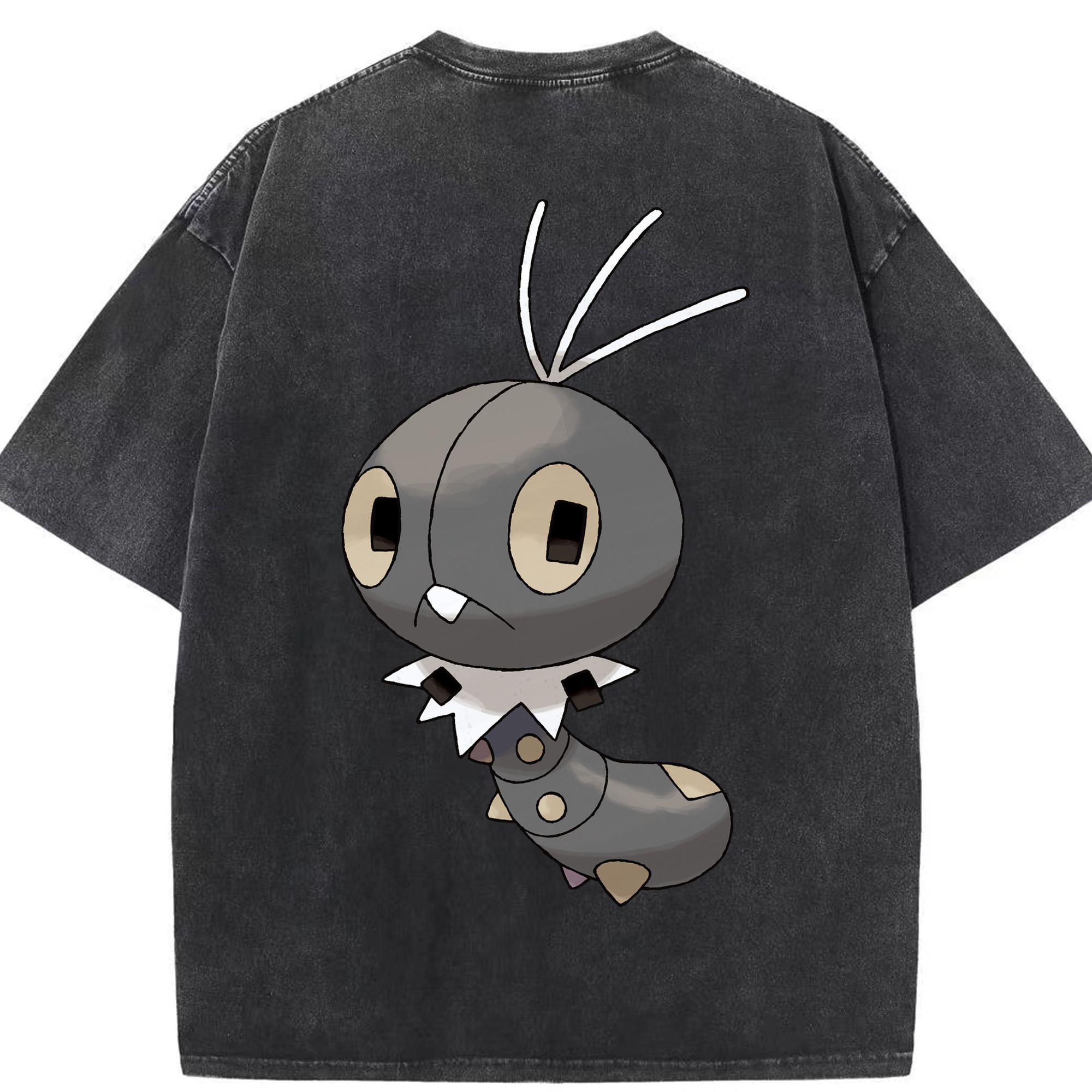 （画像用） ポケットモンスター Pokémon 綿100% ヴィンテージ風 半袖Tシャツ（背面プリント）