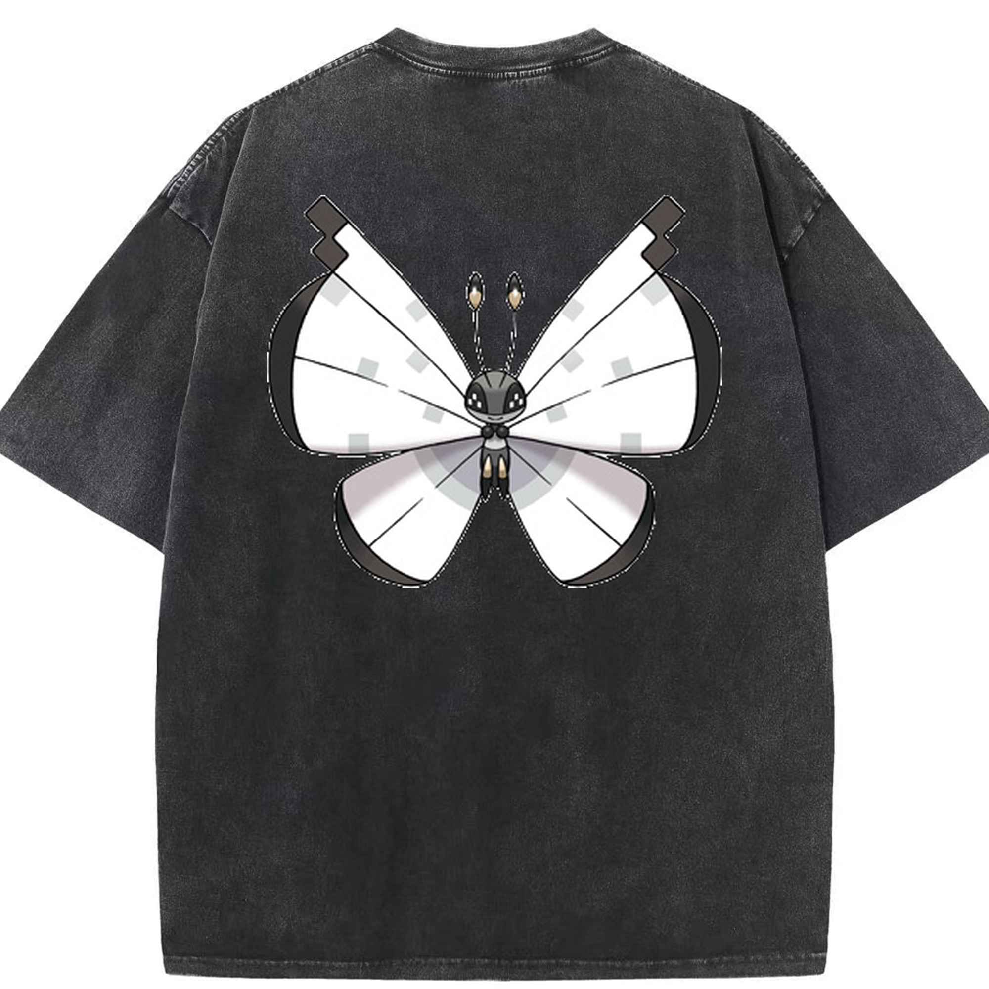 （画像用） ポケットモンスター Pokémon 綿100% ヴィンテージ風 半袖Tシャツ（背面プリント）