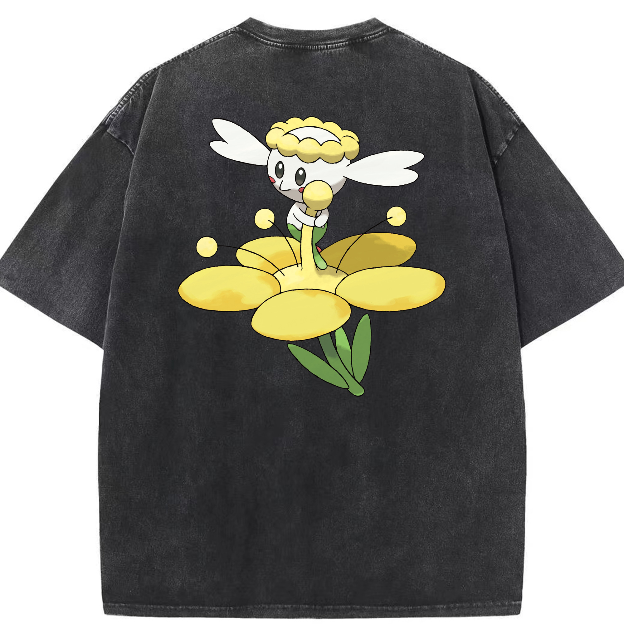 （画像用） ポケットモンスター Pokémon 綿100% ヴィンテージ風 半袖Tシャツ（背面プリント）