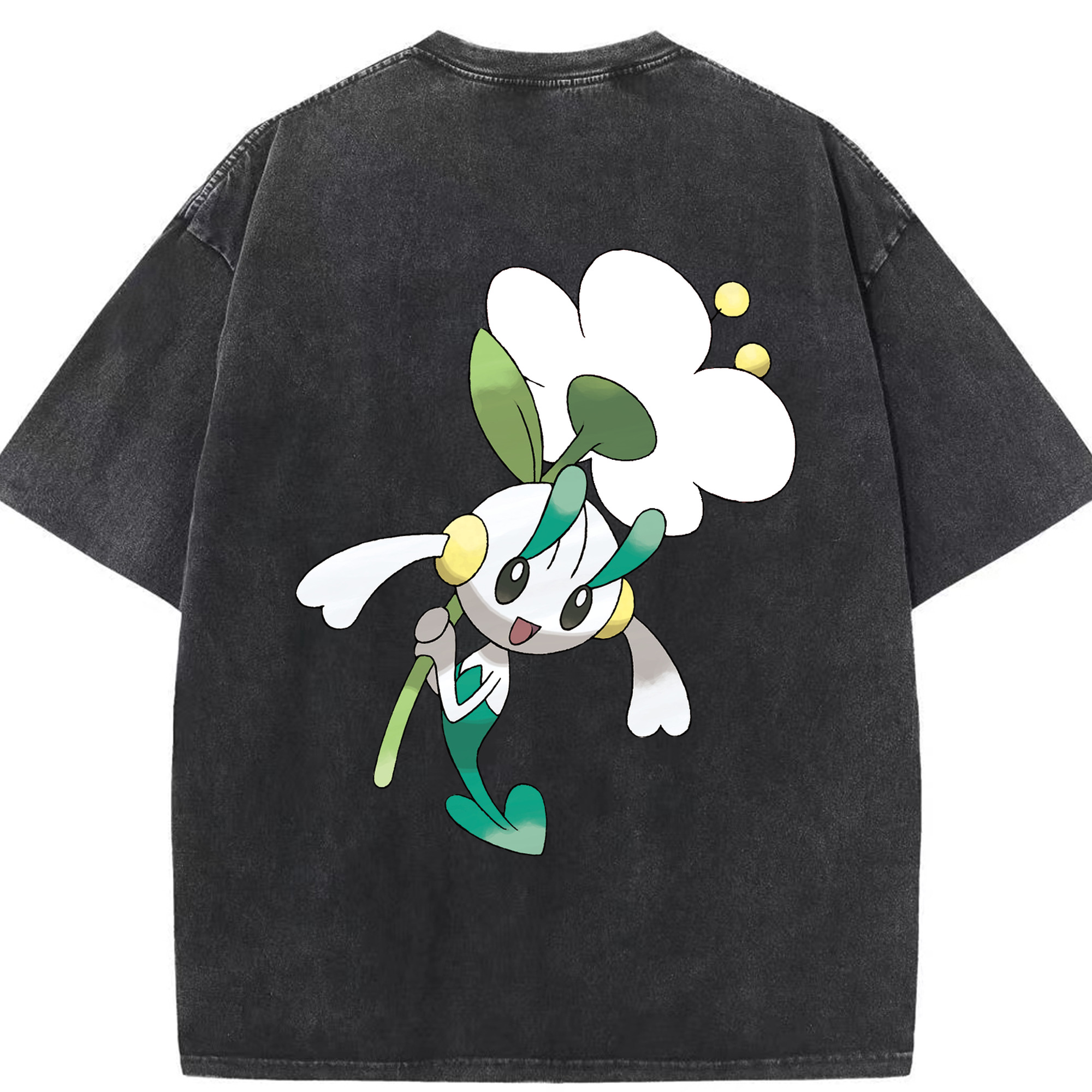 （画像用） ポケットモンスター Pokémon 綿100% ヴィンテージ風 半袖Tシャツ（背面プリント）