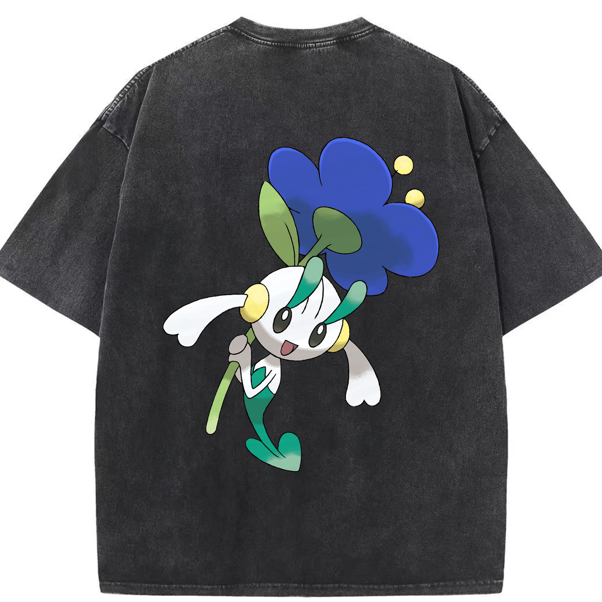 （画像用） ポケットモンスター Pokémon 綿100% ヴィンテージ風 半袖Tシャツ（背面プリント）