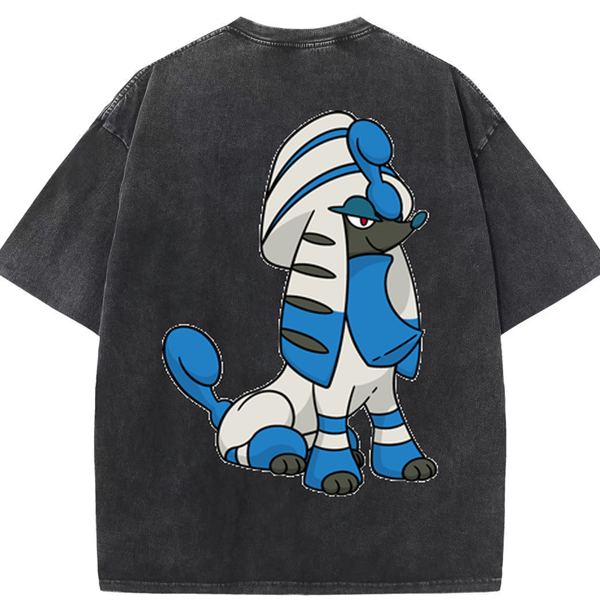 （画像用） ポケットモンスター Pokémon 綿100% ヴィンテージ風 半袖Tシャツ（背面プリント）