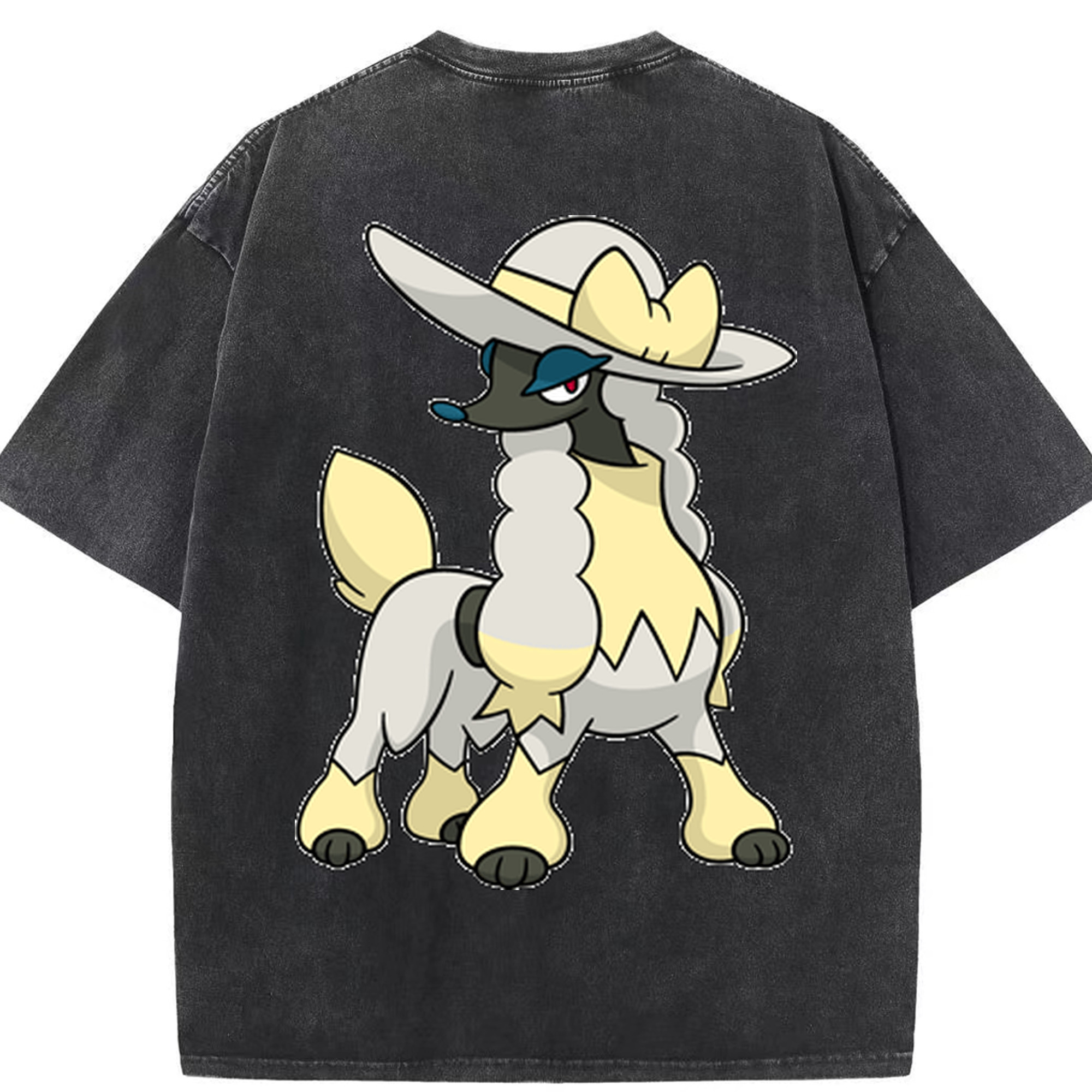 （画像用） ポケットモンスター Pokémon 綿100% ヴィンテージ風 半袖Tシャツ（背面プリント）