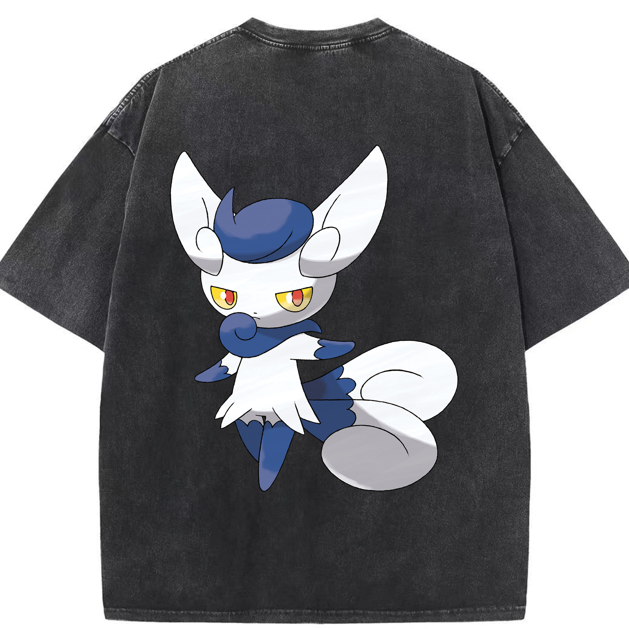 （画像用） ポケットモンスター Pokémon 綿100% ヴィンテージ風 半袖Tシャツ（背面プリント）