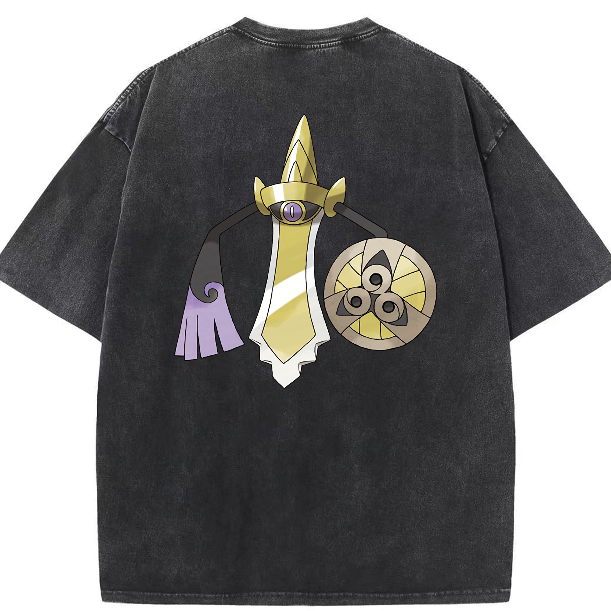 （画像用） ポケットモンスター Pokémon 綿100% ヴィンテージ風 半袖Tシャツ（背面プリント）
