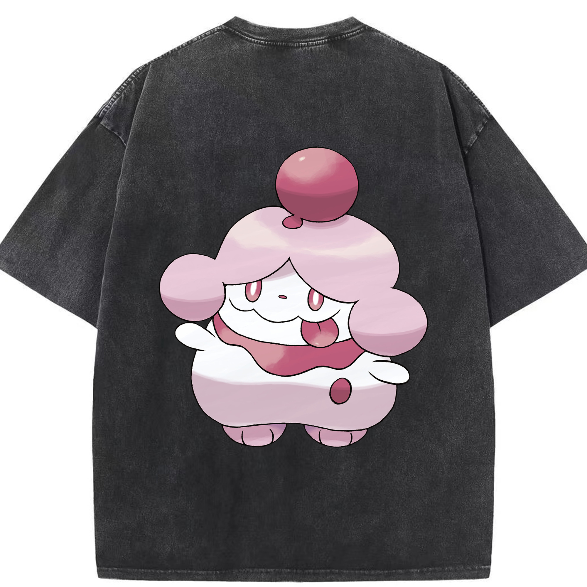 （画像用） ポケットモンスター Pokémon 綿100% ヴィンテージ風 半袖Tシャツ（背面プリント）