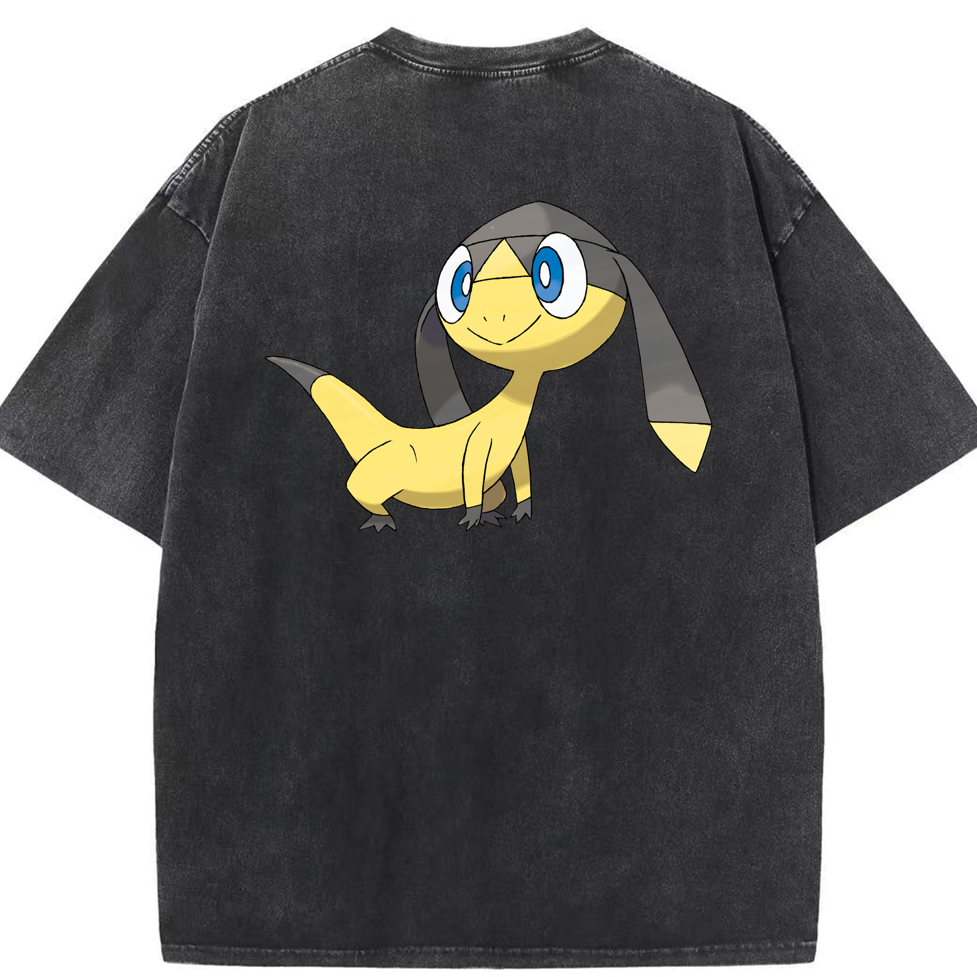 （画像用） ポケットモンスター Pokémon 綿100% ヴィンテージ風 半袖Tシャツ（背面プリント）
