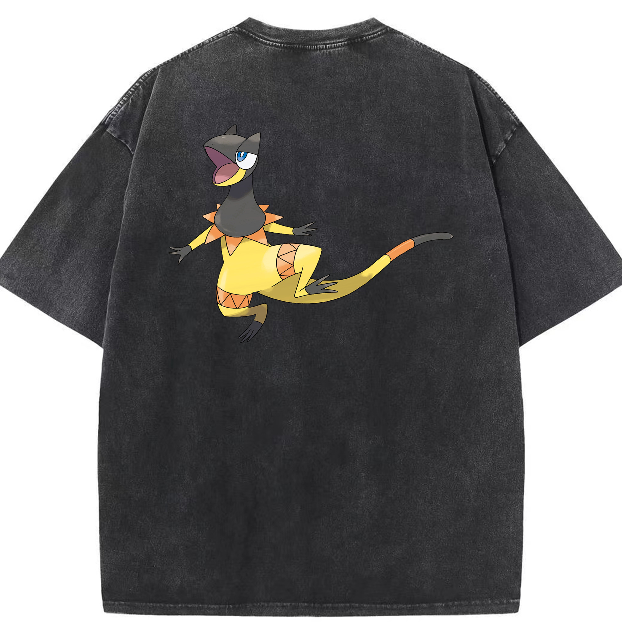 （画像用） ポケットモンスター Pokémon 綿100% ヴィンテージ風 半袖Tシャツ（背面プリント）