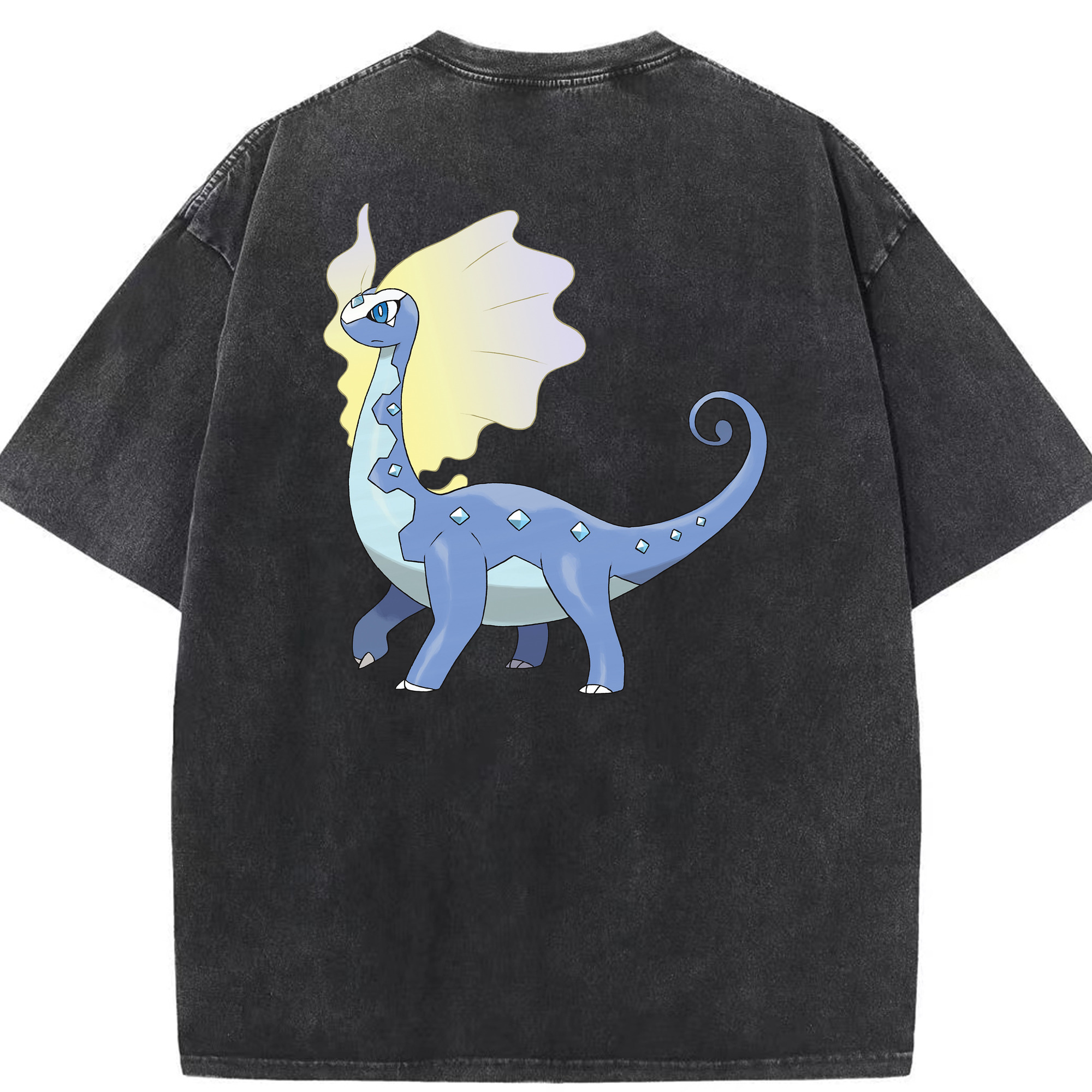 （画像用） ポケットモンスター Pokémon 綿100% ヴィンテージ風 半袖Tシャツ（背面プリント）