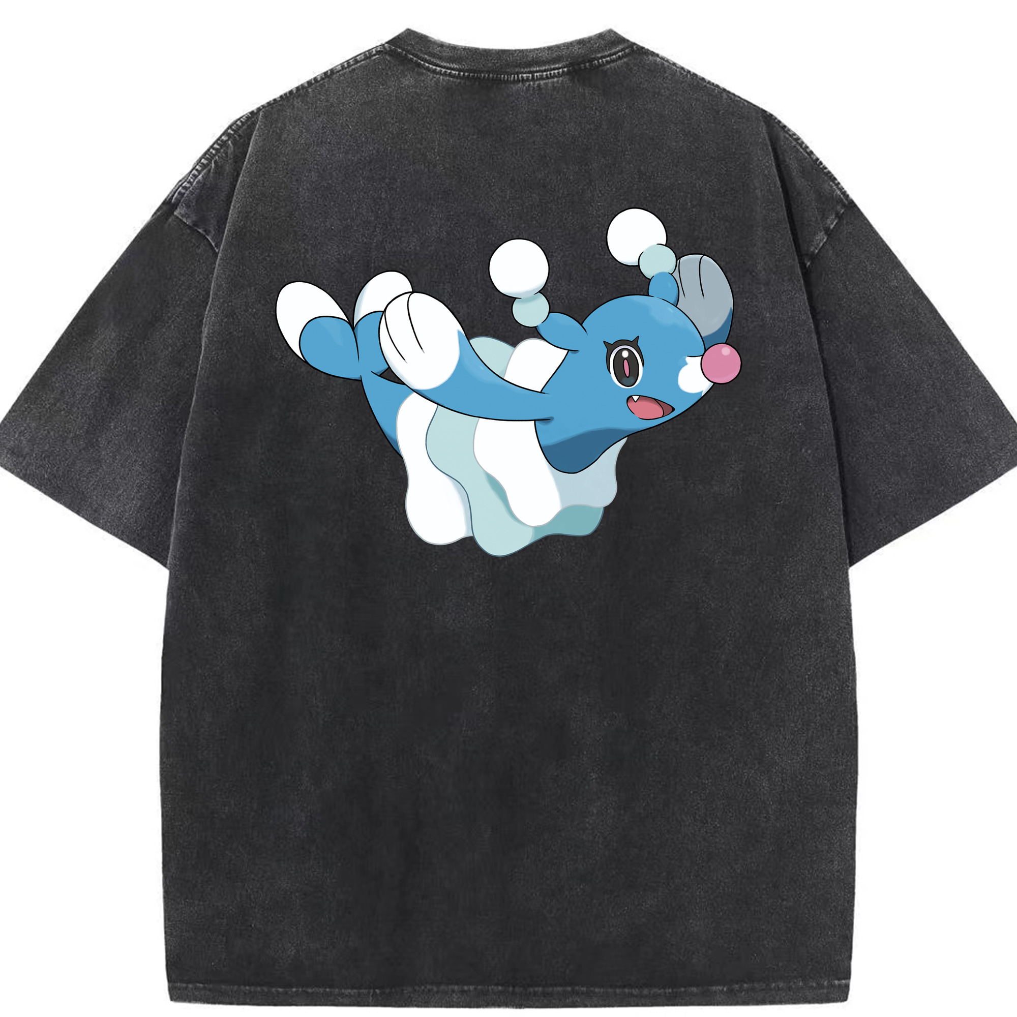 （画像用） ポケットモンスター Pokémon 綿100% ヴィンテージ風 半袖Tシャツ（背面プリント）