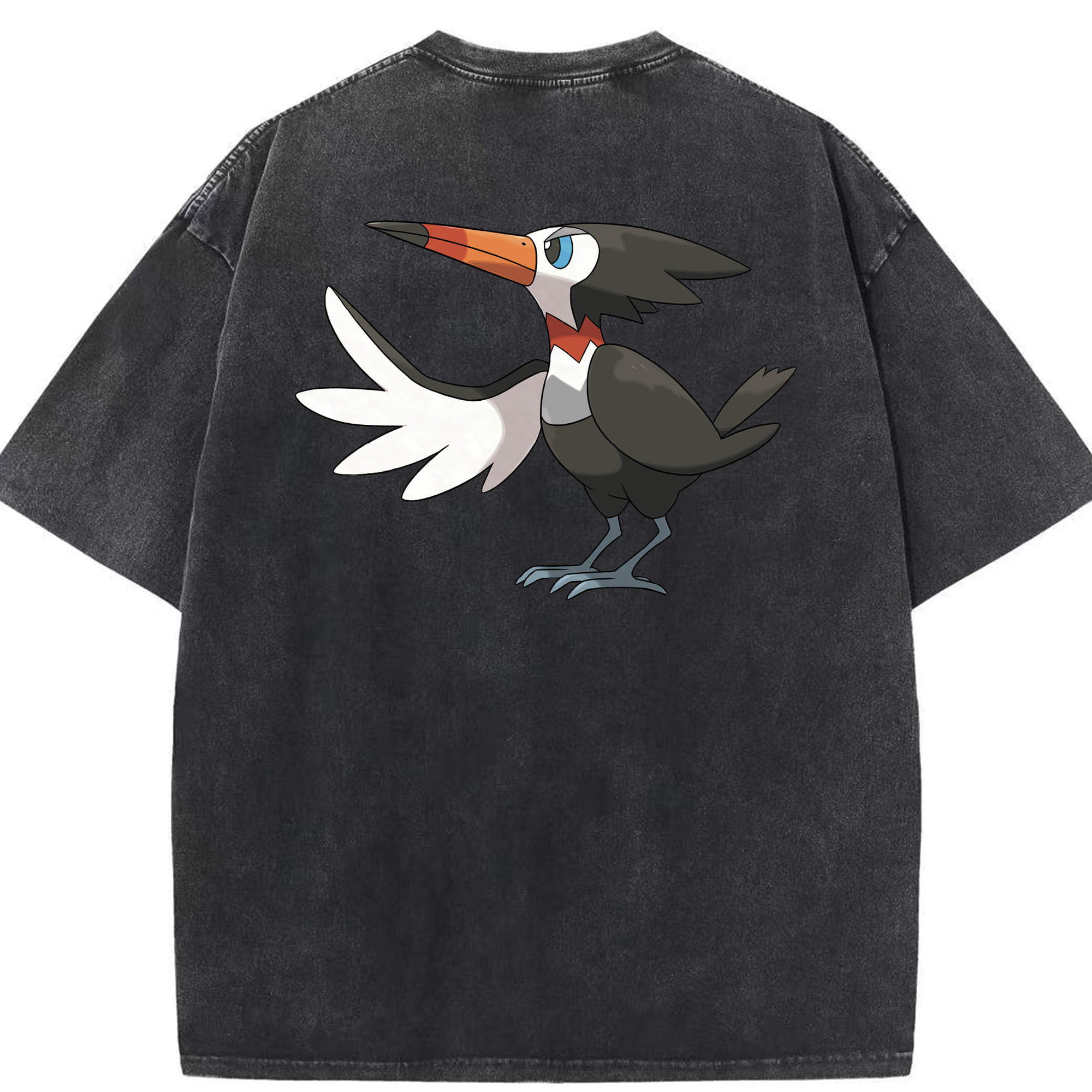 （画像用） ポケットモンスター Pokémon 綿100% ヴィンテージ風 半袖Tシャツ（背面プリント）