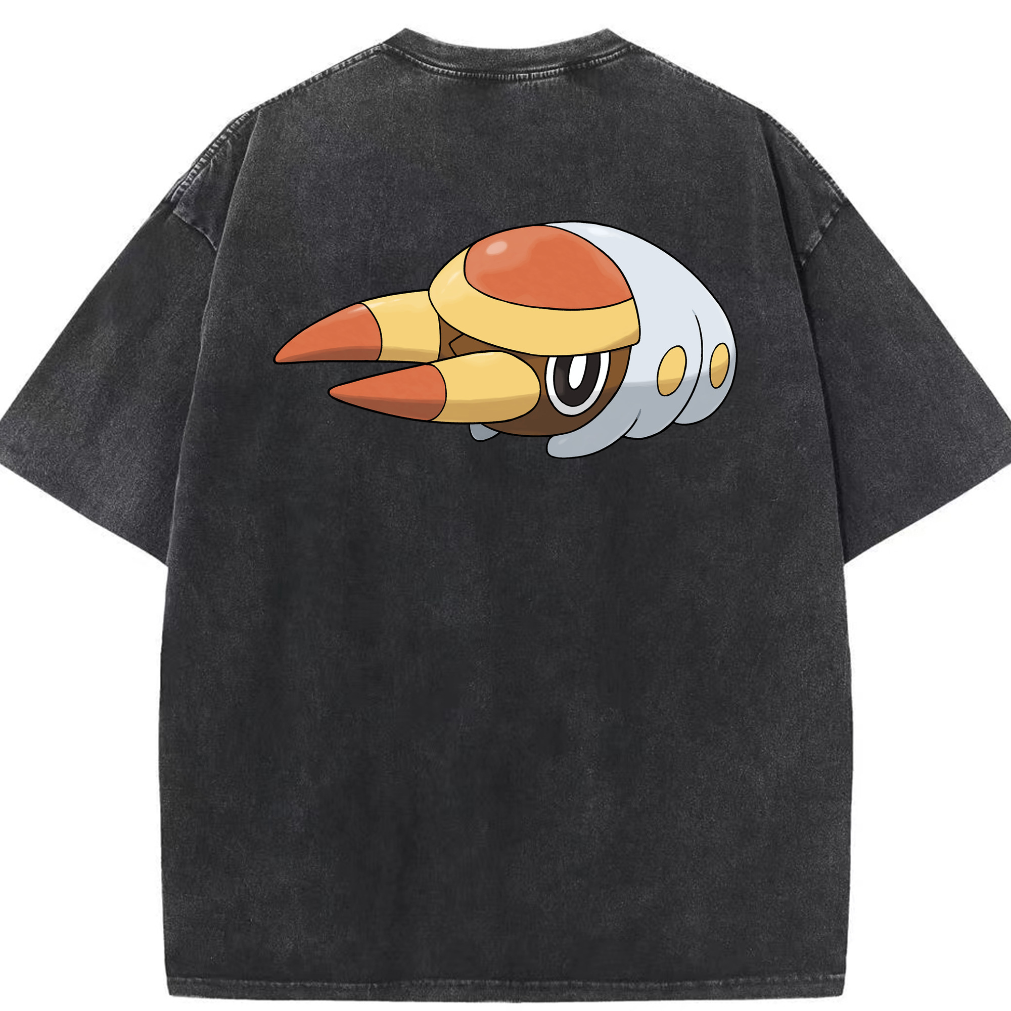 （画像用） ポケットモンスター Pokémon 綿100% ヴィンテージ風 半袖Tシャツ（背面プリント）