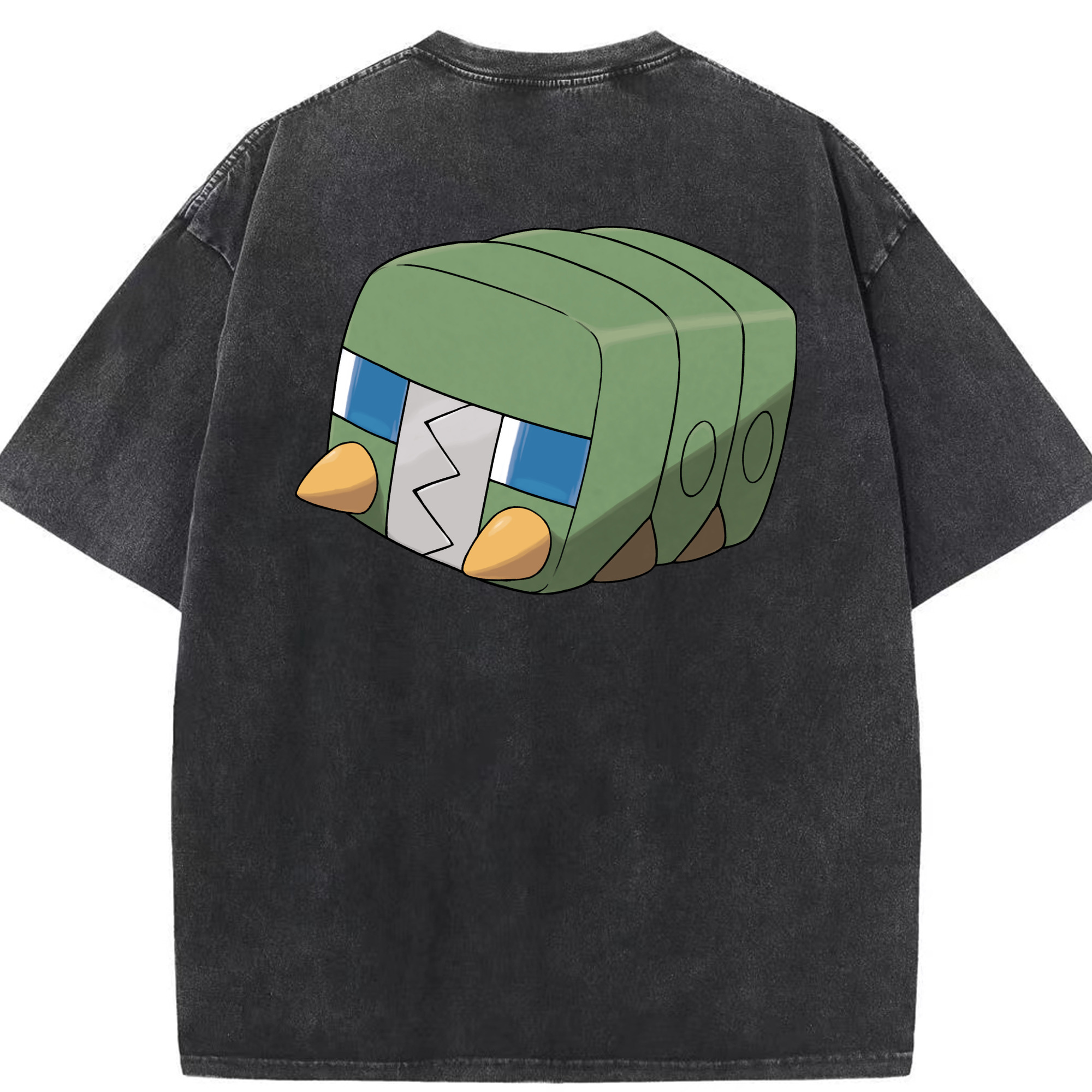 （画像用） ポケットモンスター Pokémon 綿100% ヴィンテージ風 半袖Tシャツ（背面プリント）