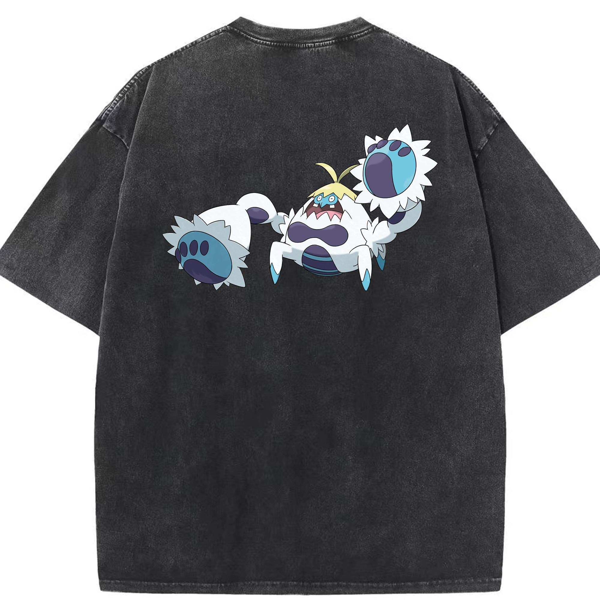 （画像用） ポケットモンスター Pokémon 綿100% ヴィンテージ風 半袖Tシャツ（背面プリント）