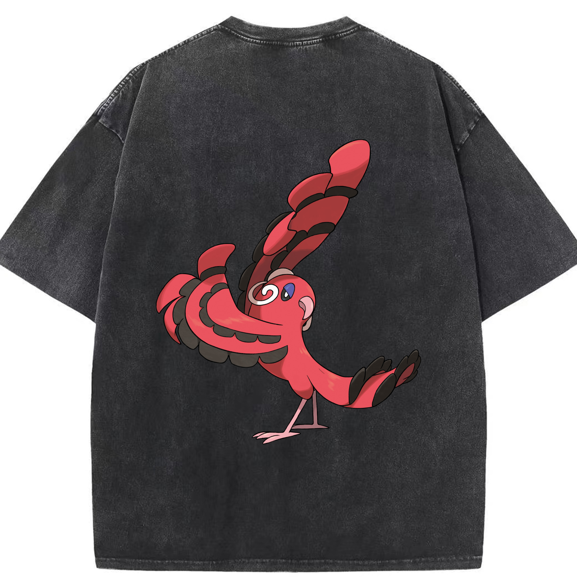 （画像用） ポケットモンスター Pokémon 綿100% ヴィンテージ風 半袖Tシャツ（背面プリント）