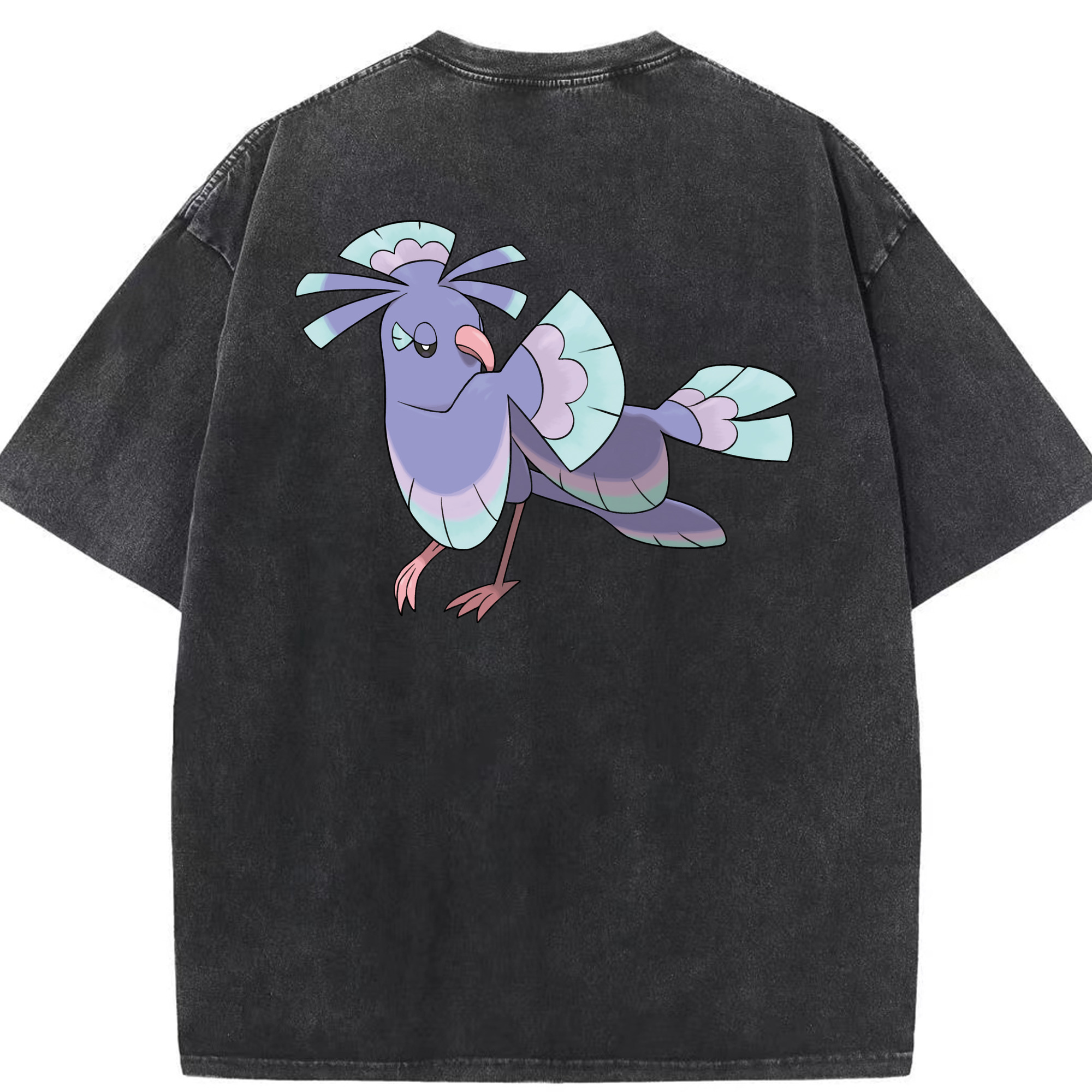 （画像用） ポケットモンスター Pokémon 綿100% ヴィンテージ風 半袖Tシャツ（背面プリント）