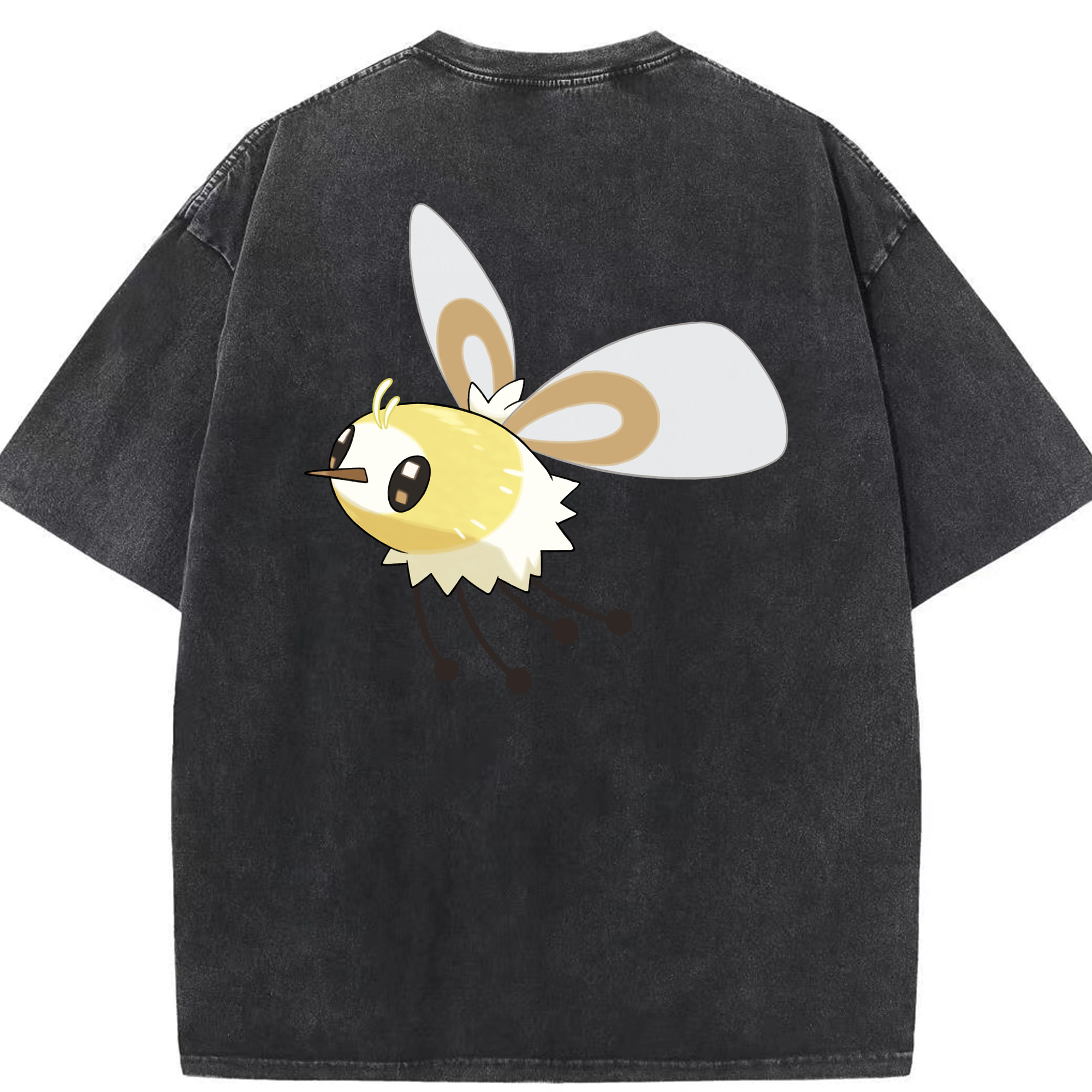 （画像用） ポケットモンスター Pokémon 綿100% ヴィンテージ風 半袖Tシャツ（背面プリント）