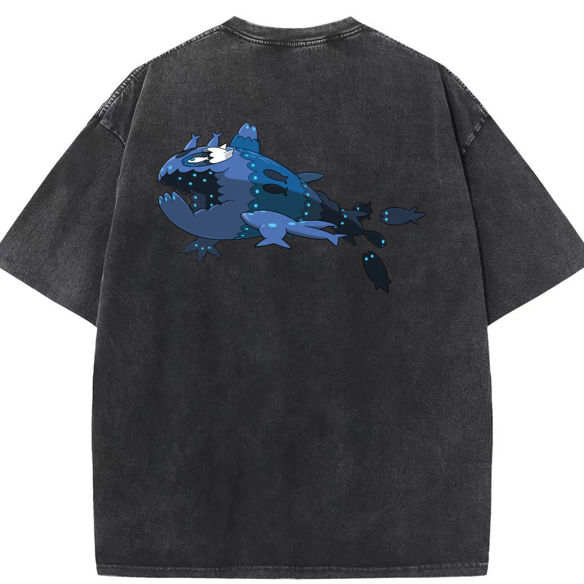 （画像用） ポケットモンスター Pokémon 綿100% ヴィンテージ風 半袖Tシャツ（背面プリント）