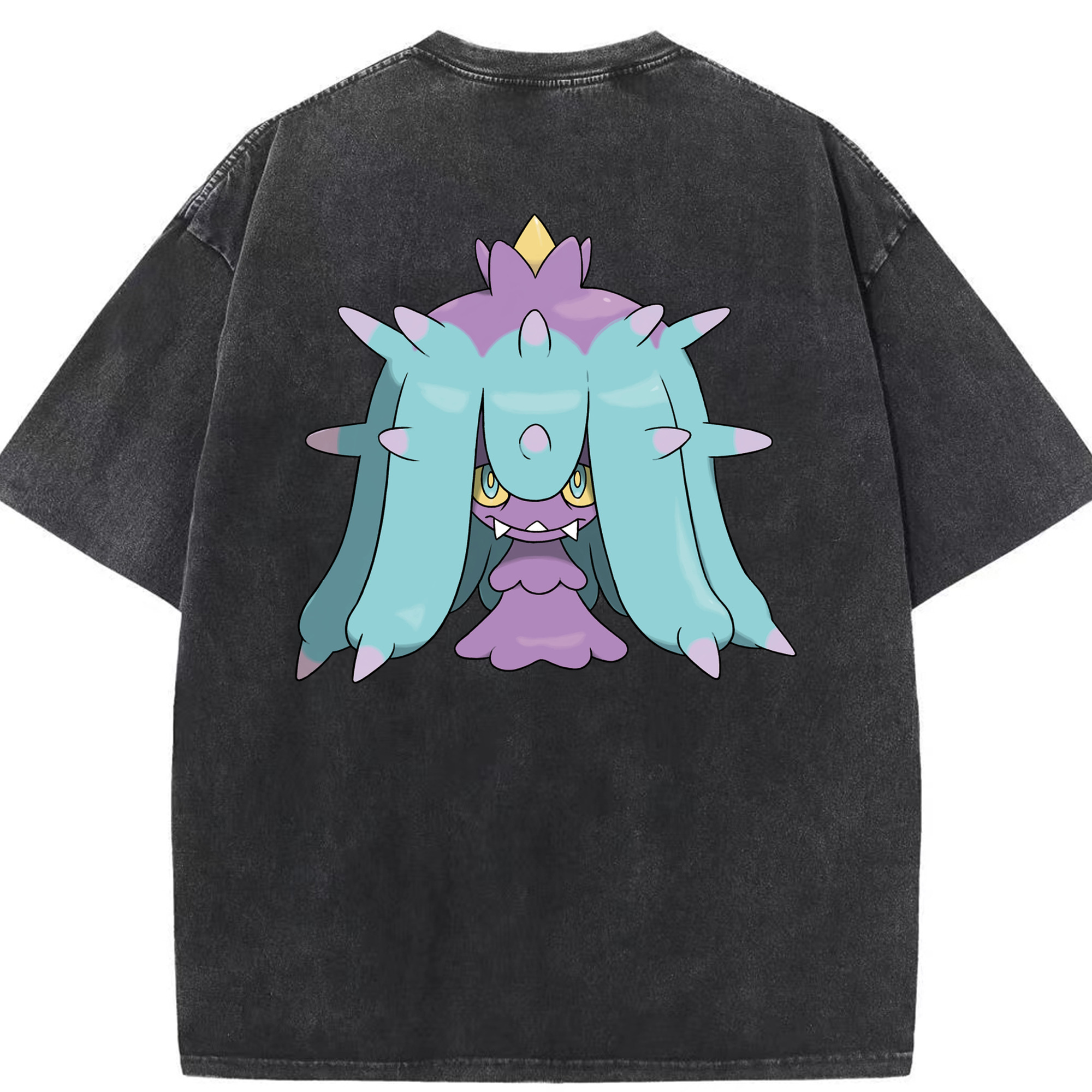 （画像用） ポケットモンスター Pokémon 綿100% ヴィンテージ風 半袖Tシャツ（背面プリント）
