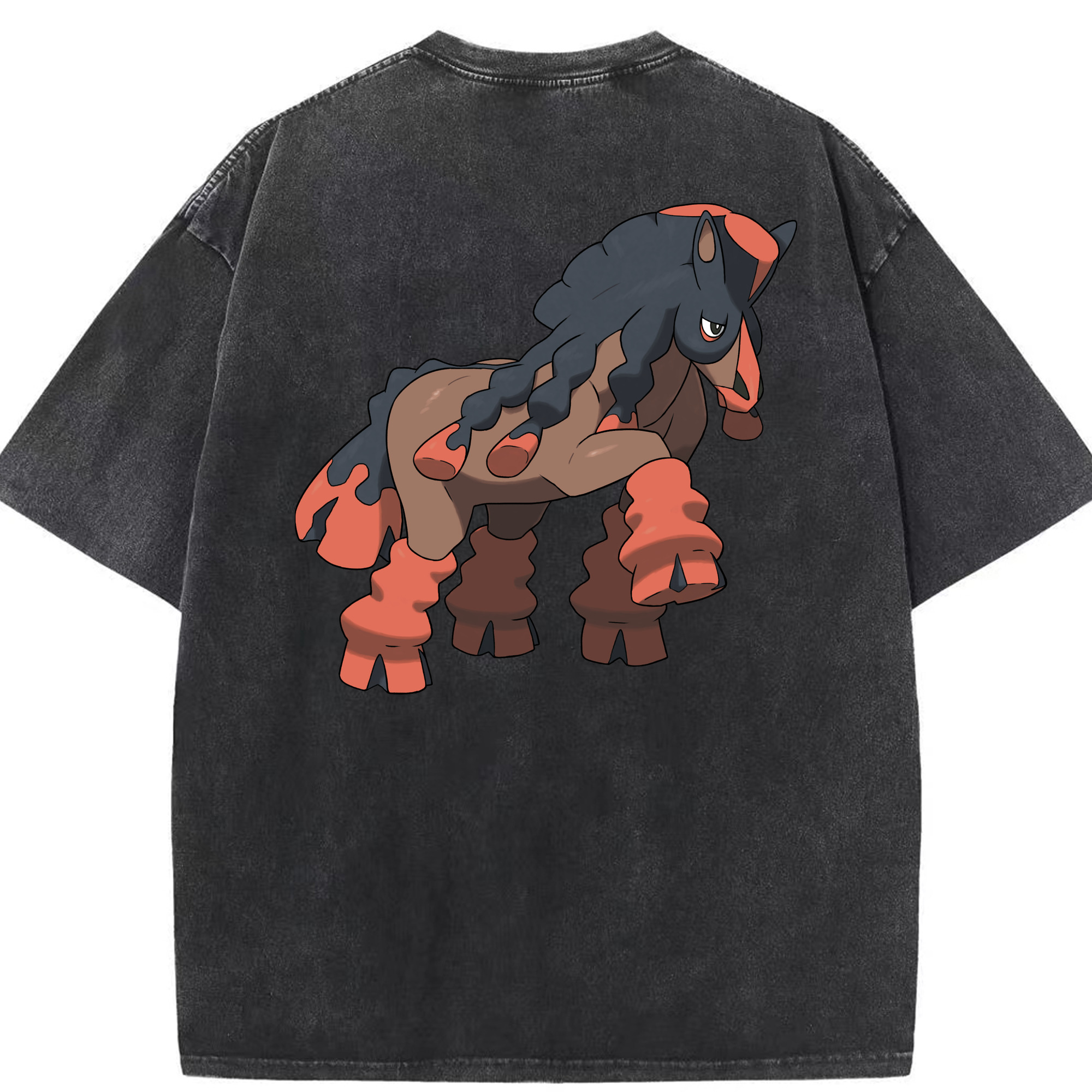 （画像用） ポケットモンスター Pokémon 綿100% ヴィンテージ風 半袖Tシャツ（背面プリント）