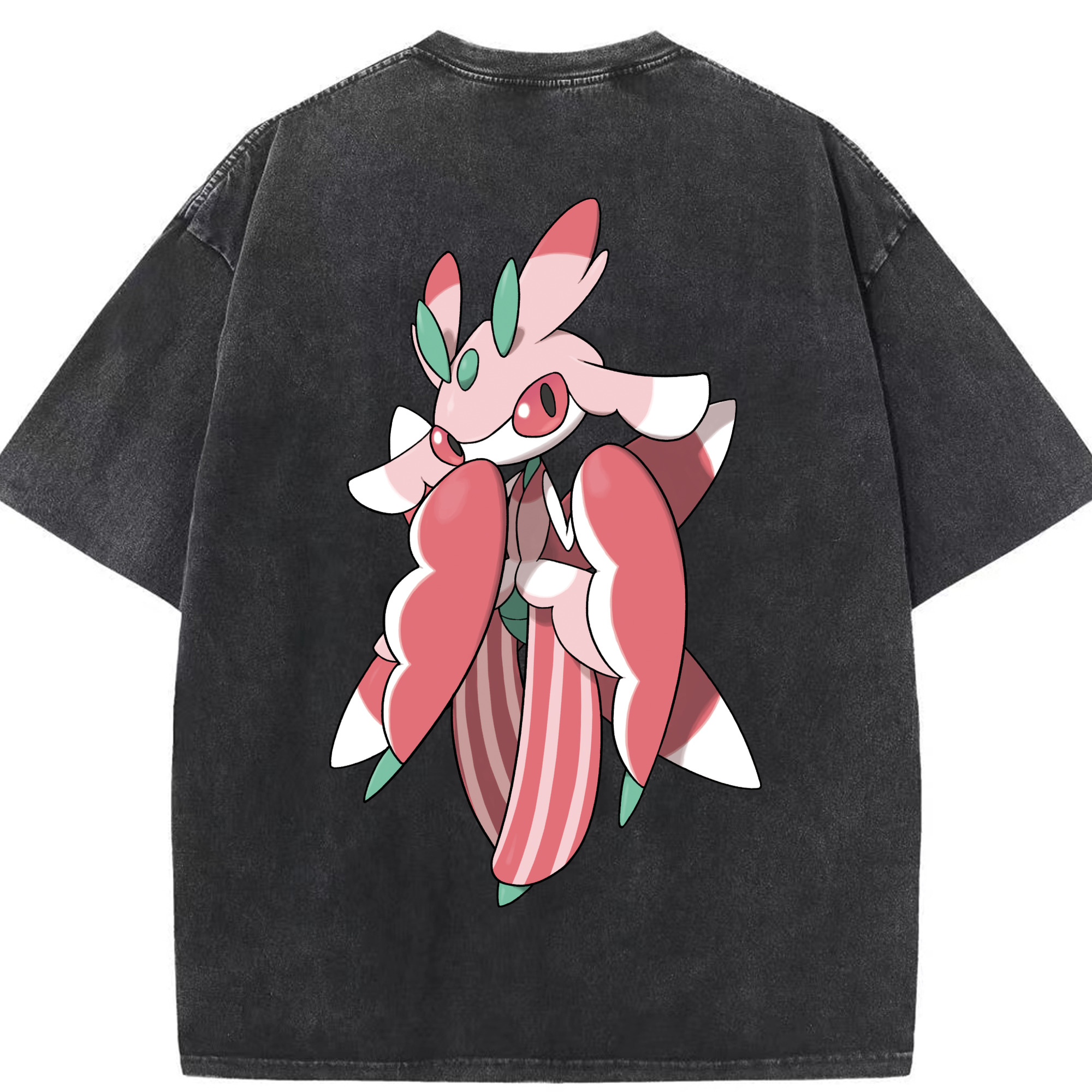 （画像用） ポケットモンスター Pokémon 綿100% ヴィンテージ風 半袖Tシャツ（背面プリント）