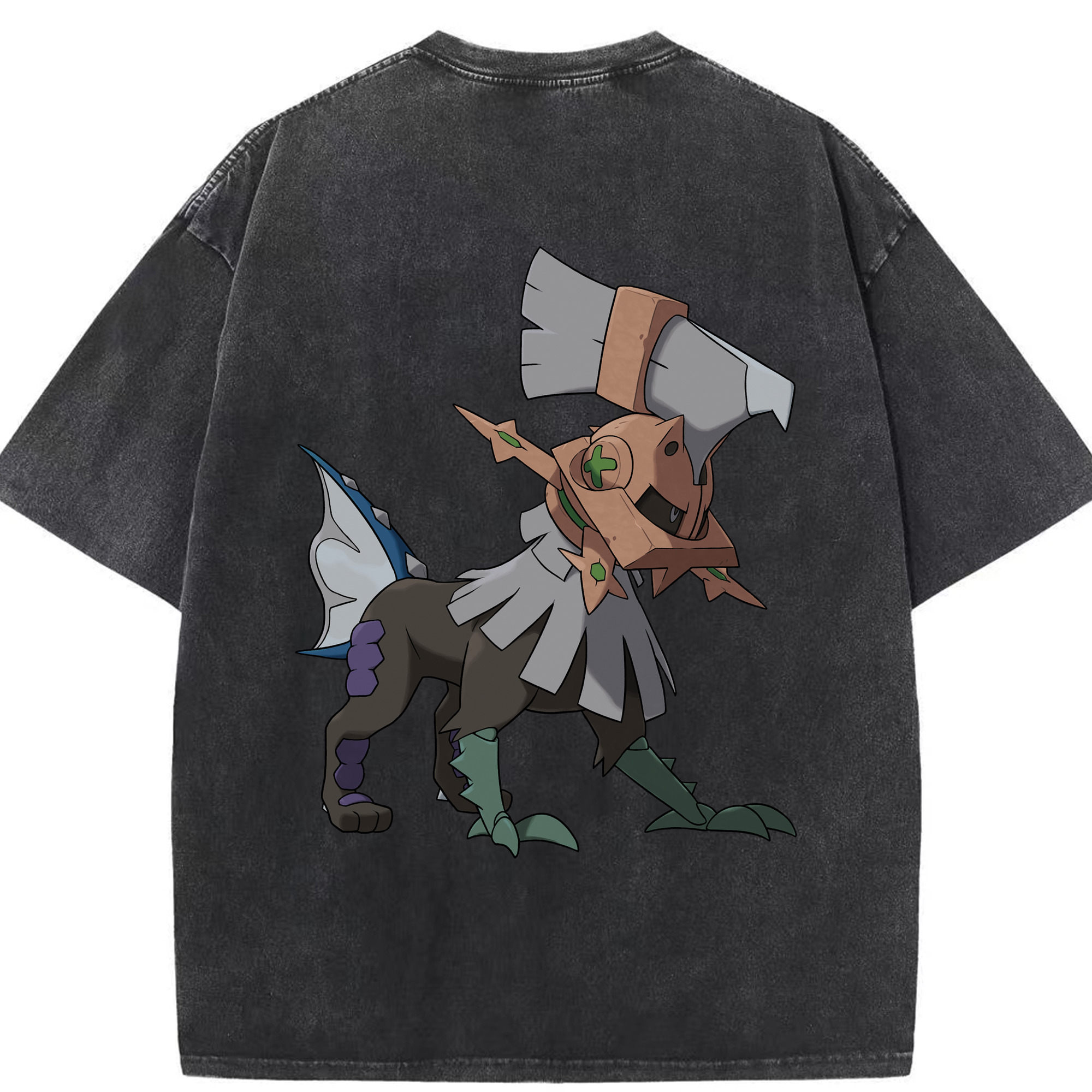 （画像用） ポケットモンスター Pokémon 綿100% ヴィンテージ風 半袖Tシャツ（背面プリント）