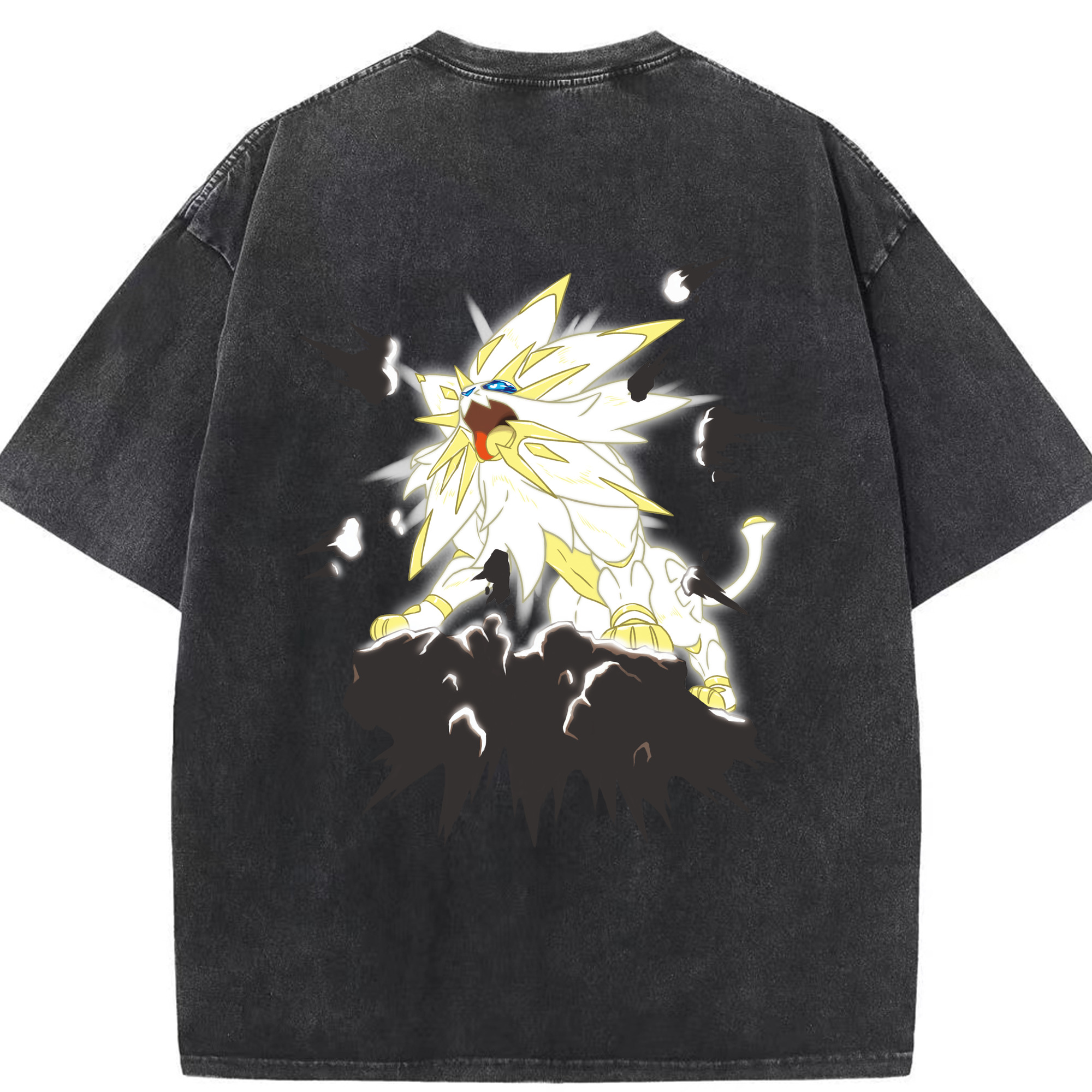 （画像用） ポケットモンスター Pokémon 綿100% ヴィンテージ風 半袖Tシャツ（背面プリント）