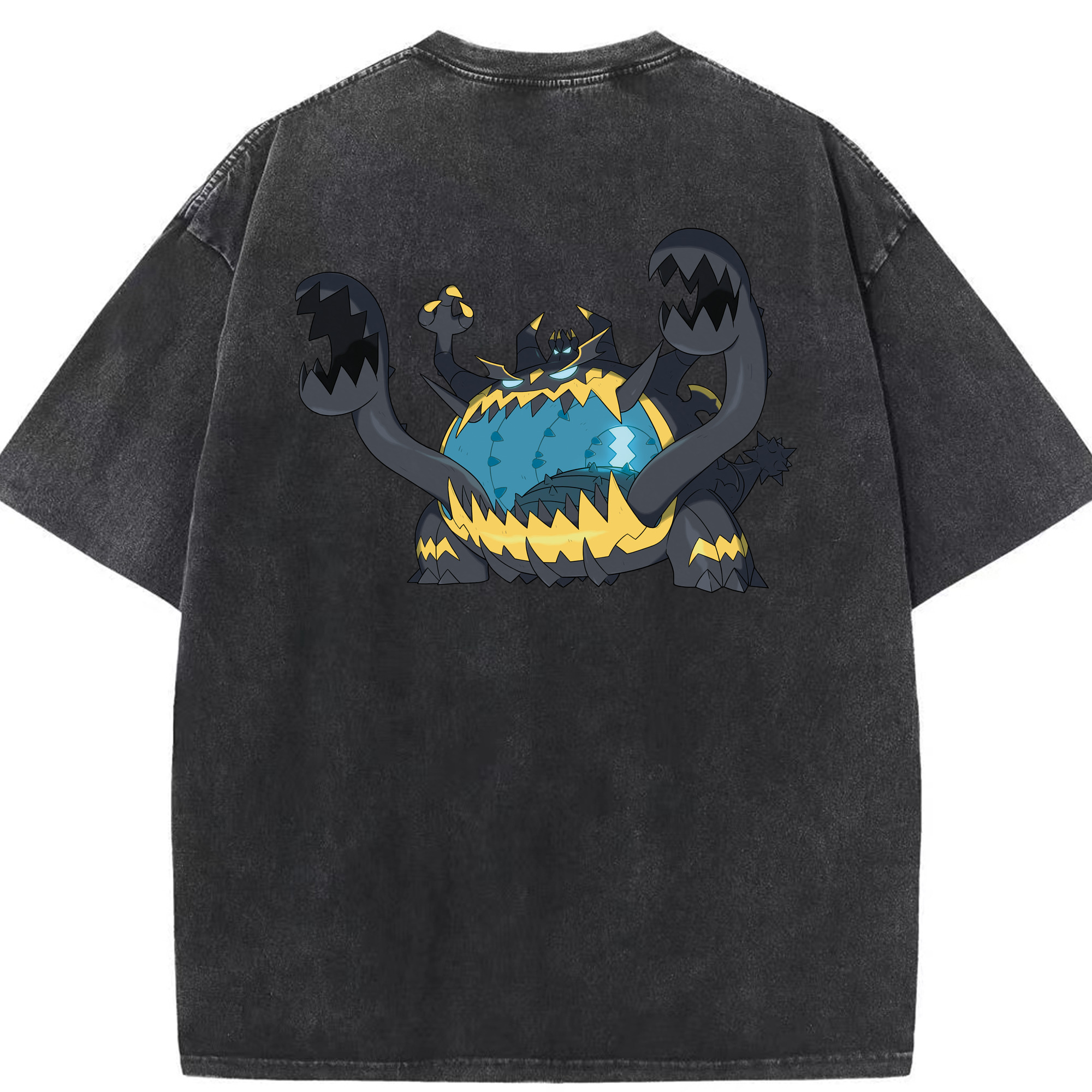 （画像用） ポケットモンスター Pokémon 綿100% ヴィンテージ風 半袖Tシャツ（背面プリント）