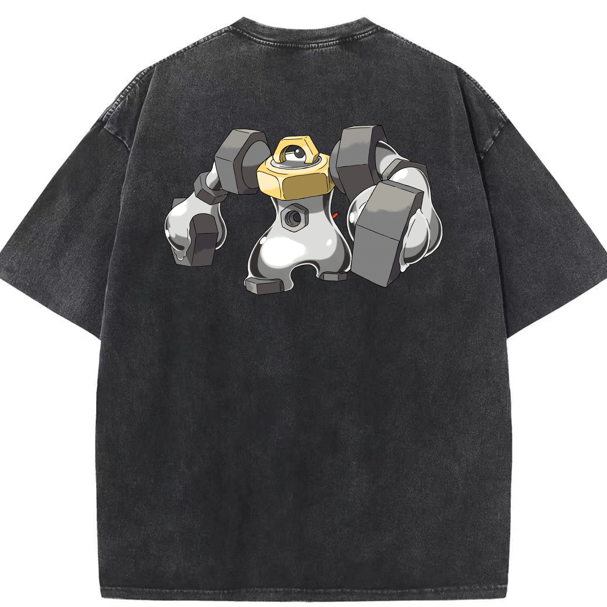 （画像用） ポケットモンスター Pokémon 綿100% ヴィンテージ風 半袖Tシャツ（背面プリント）