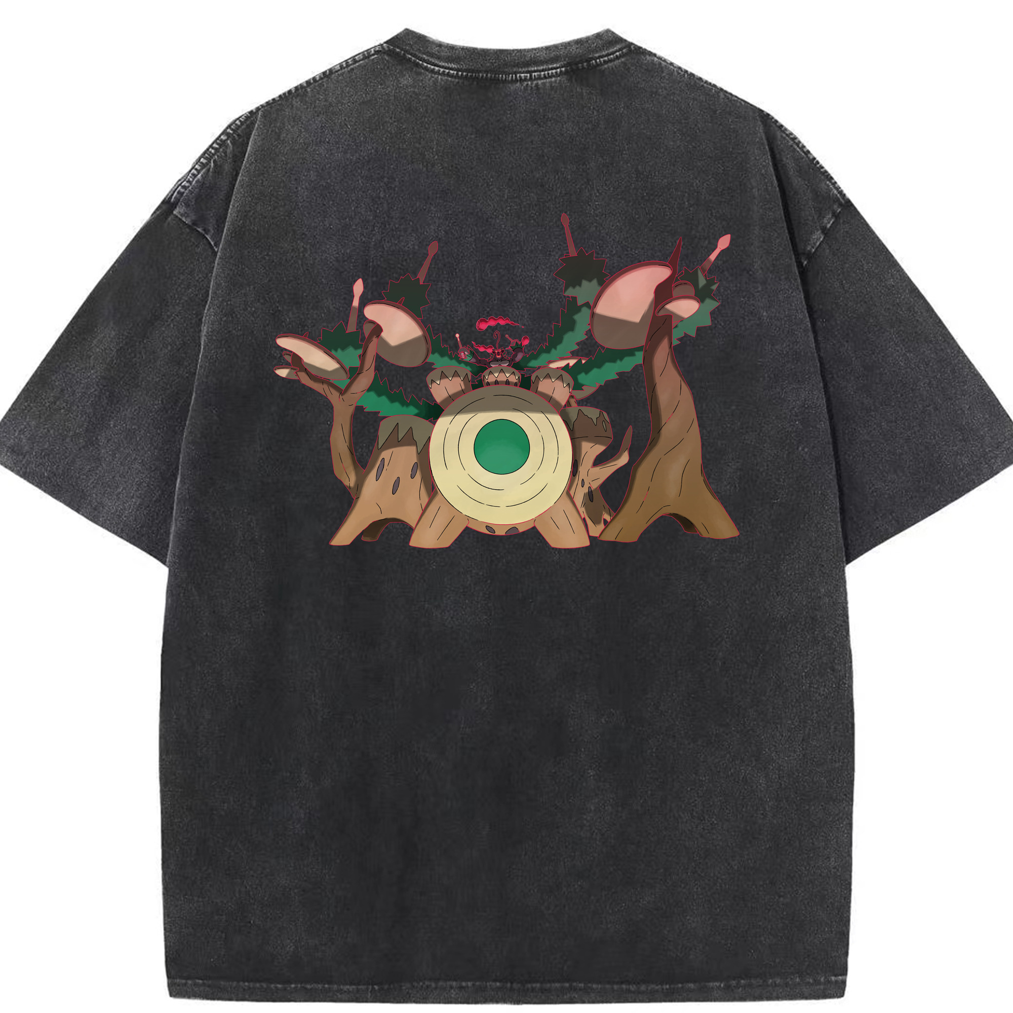 （画像用） ポケットモンスター Pokémon 綿100% ヴィンテージ風 半袖Tシャツ（背面プリント）