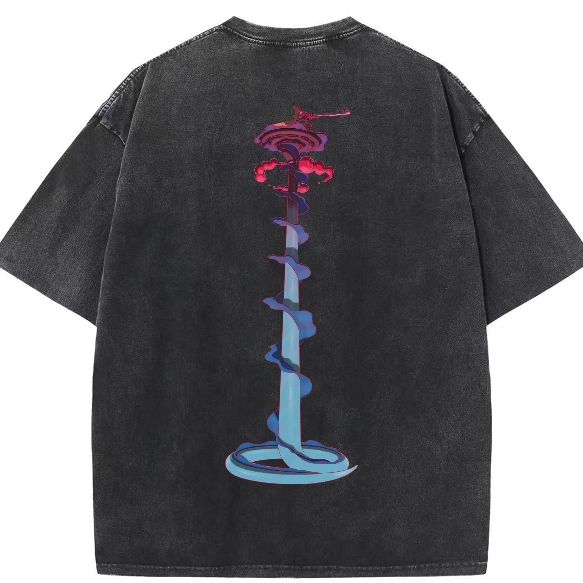 （画像用） ポケットモンスター Pokémon 綿100% ヴィンテージ風 半袖Tシャツ（背面プリント）