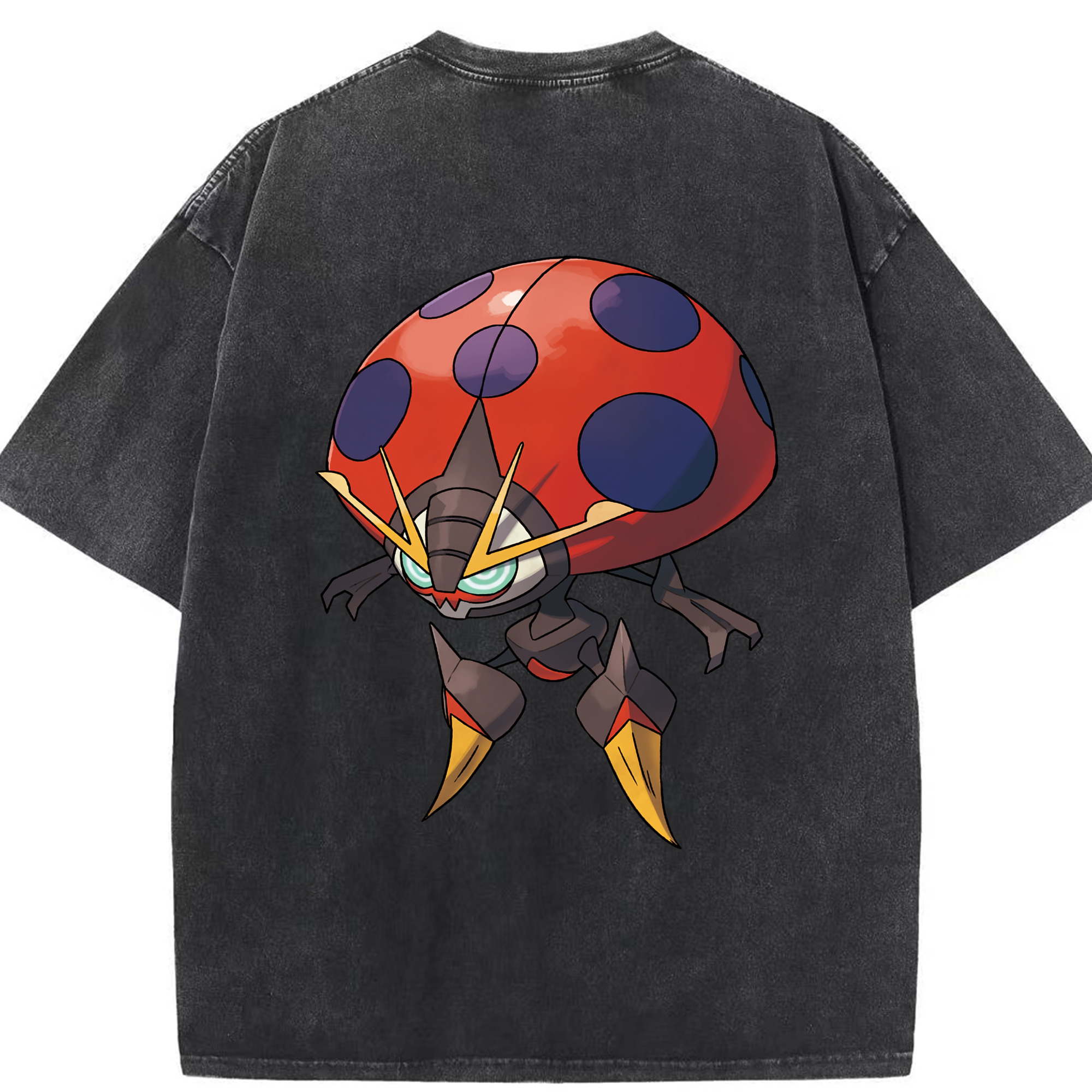 （画像用） ポケットモンスター Pokémon 綿100% ヴィンテージ風 半袖Tシャツ（背面プリント）