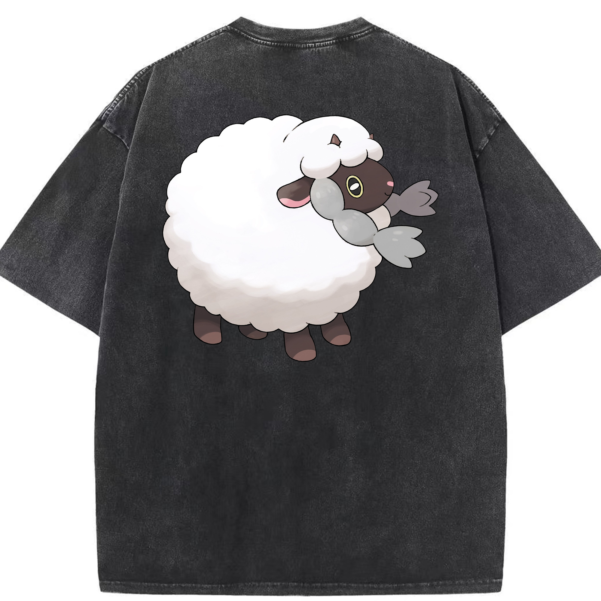 （画像用） ポケットモンスター Pokémon 綿100% ヴィンテージ風 半袖Tシャツ（背面プリント）