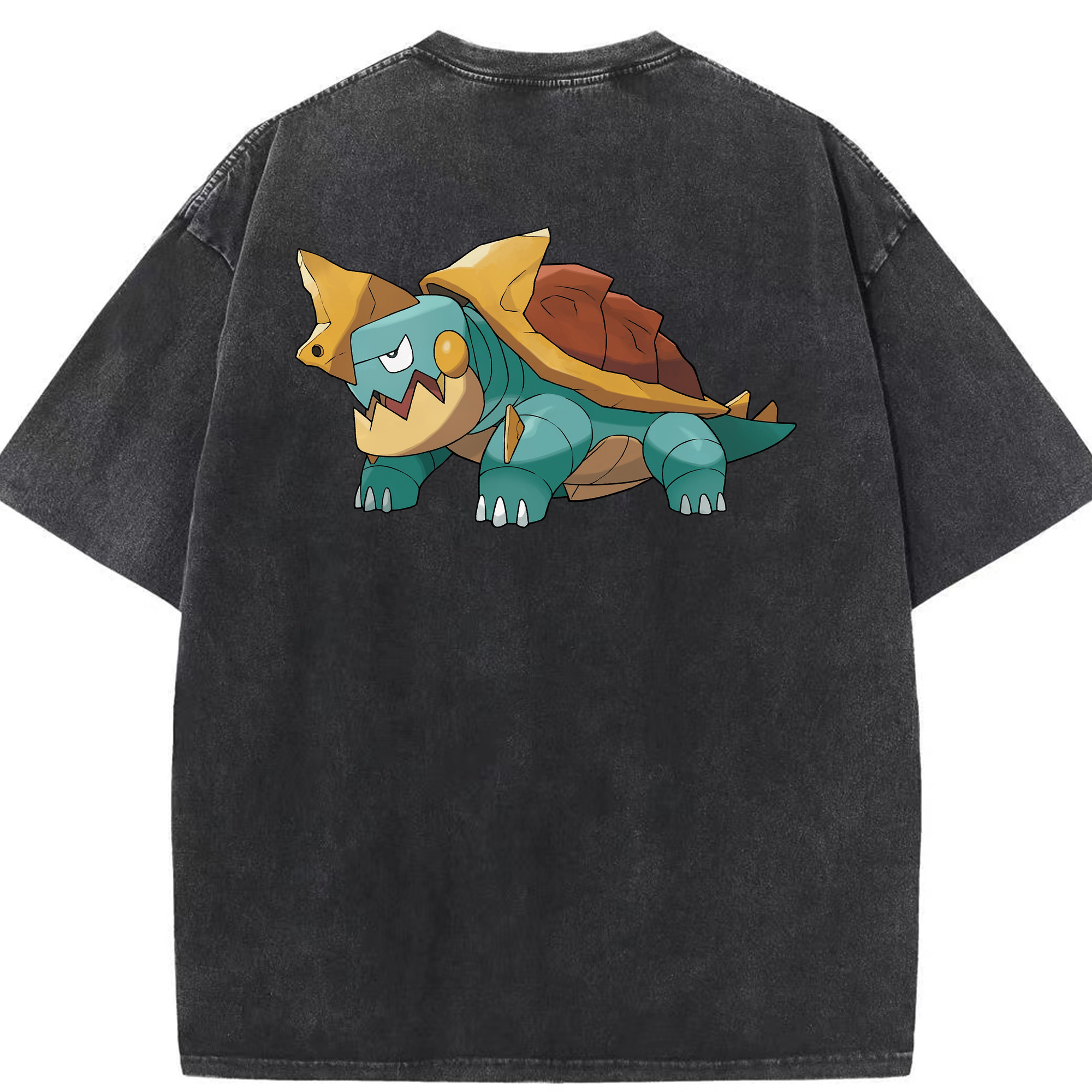 （画像用） ポケットモンスター Pokémon 綿100% ヴィンテージ風 半袖Tシャツ（背面プリント）