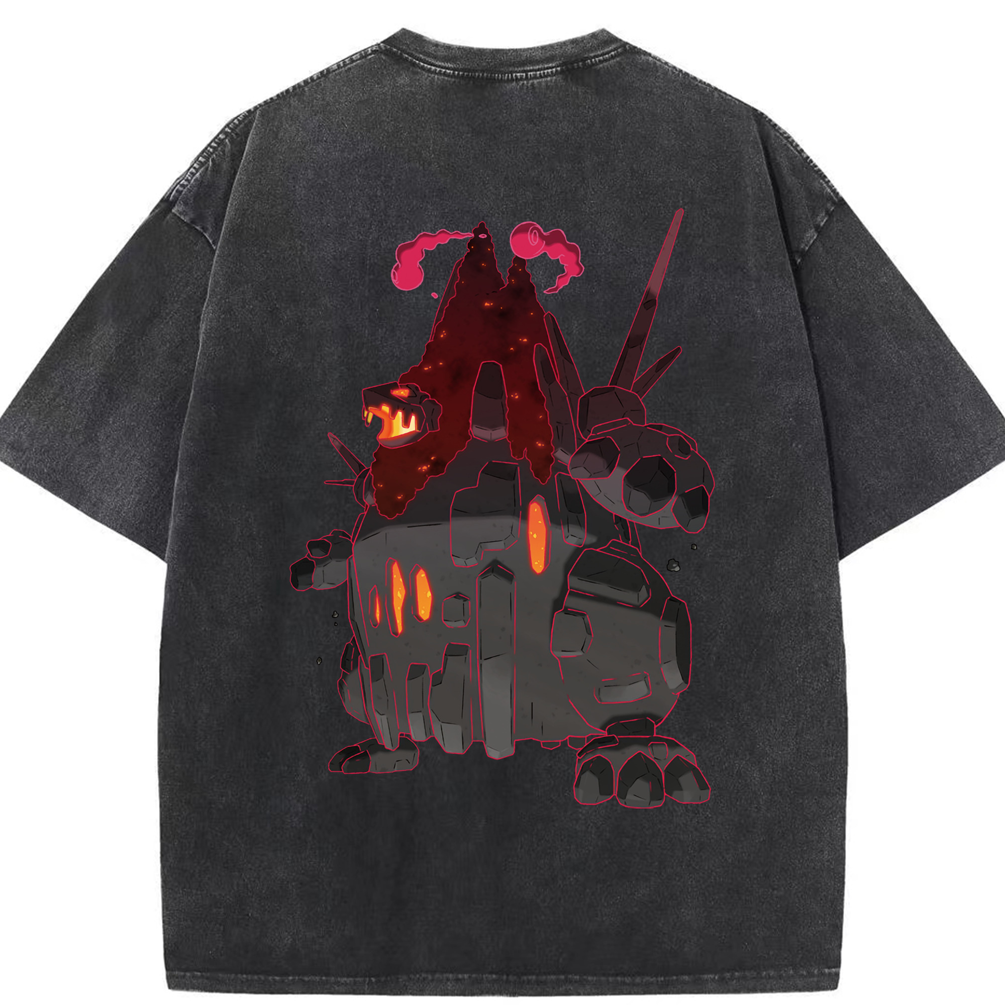 （画像用） ポケットモンスター Pokémon 綿100% ヴィンテージ風 半袖Tシャツ（背面プリント）
