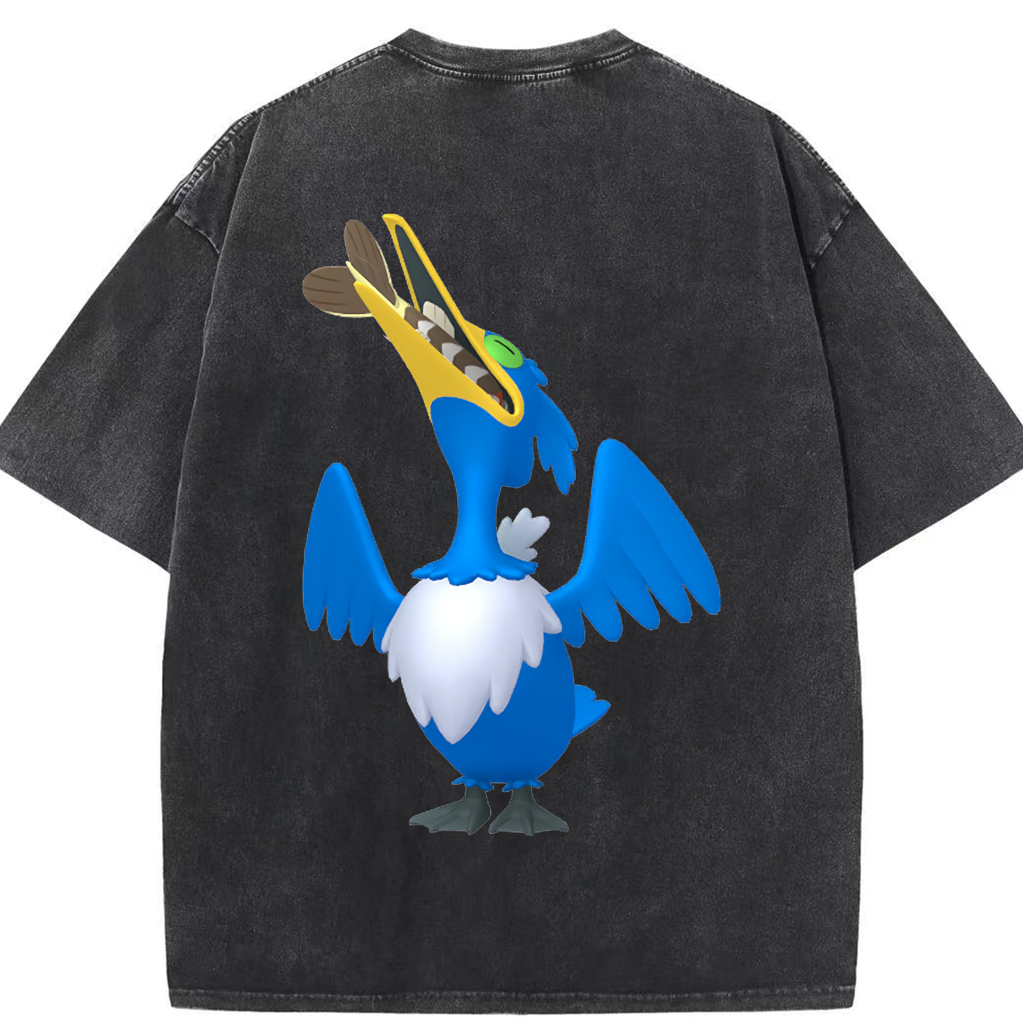 （画像用） ポケットモンスター Pokémon 綿100% ヴィンテージ風 半袖Tシャツ（背面プリント）