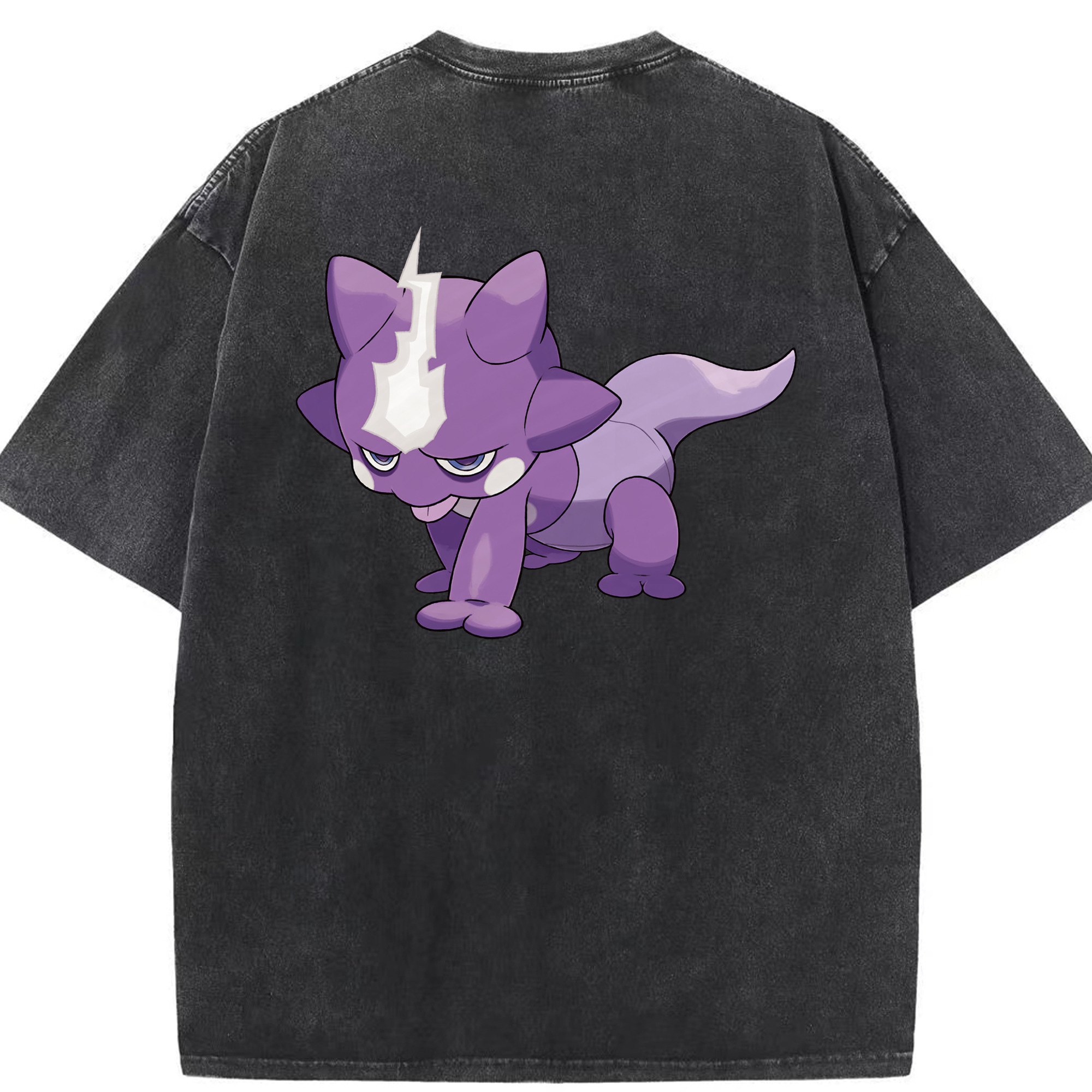 （画像用） ポケットモンスター Pokémon 綿100% ヴィンテージ風 半袖Tシャツ（背面プリント）